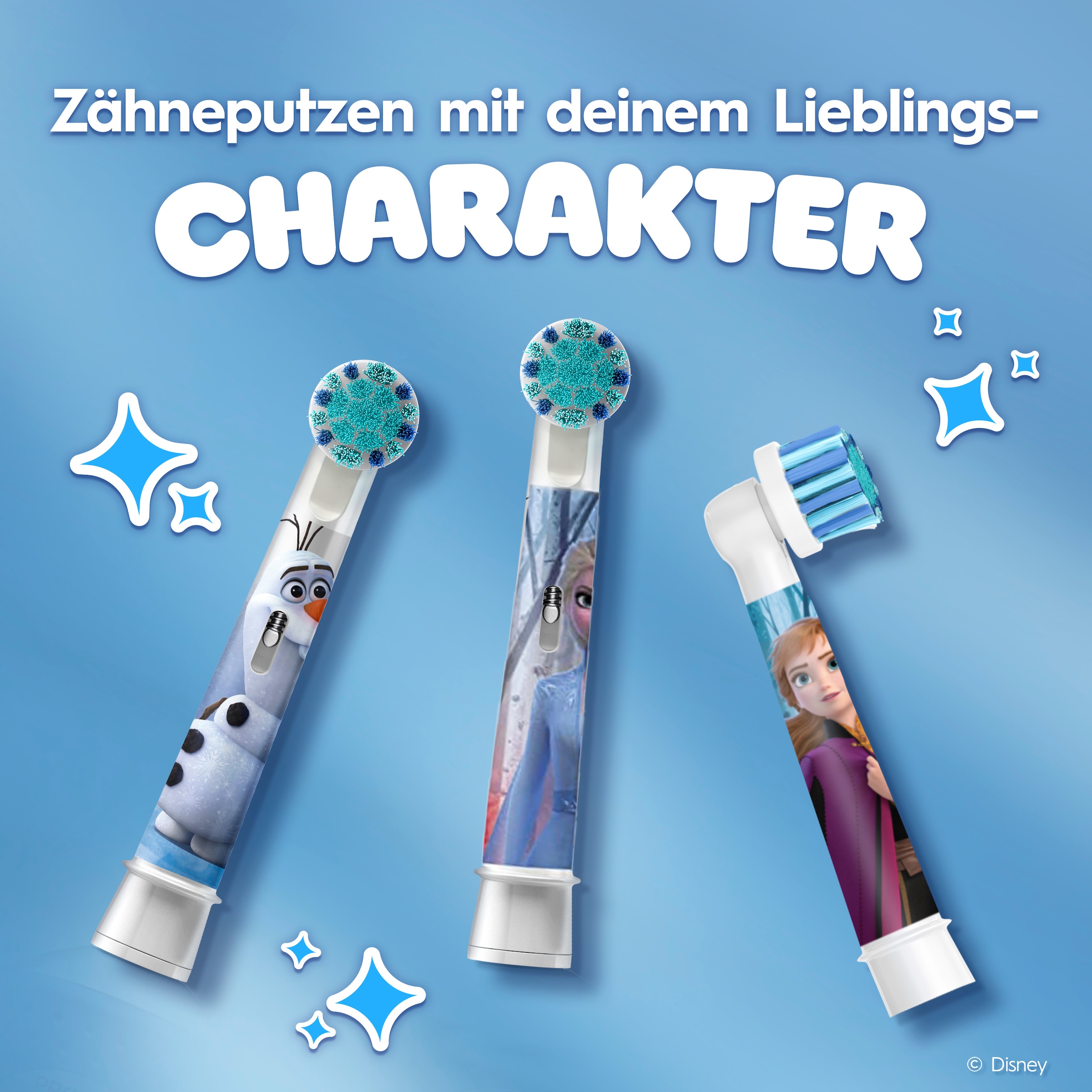 Oral-B Aufsteckbürsten »Pro Kids 3+ Disney Frozen« extra weiche Borsten, ab 3 Jahren