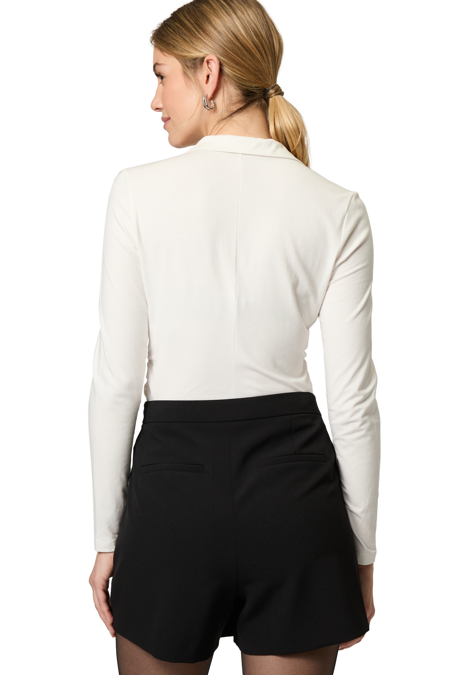 Zero Kurzarmshirt »zero Shirt mit Knopfleiste«, (1 tlg.), Knopfleiste