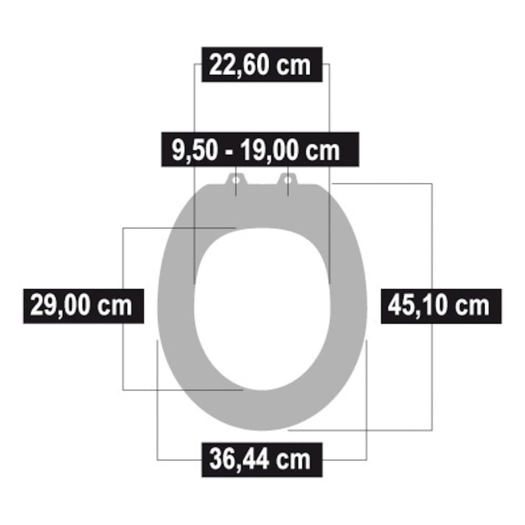 CORNAT WC-Sitz »Außergewöhnliche 3D-Optik - Pflegeleichter Thermoplast - Quick up &«