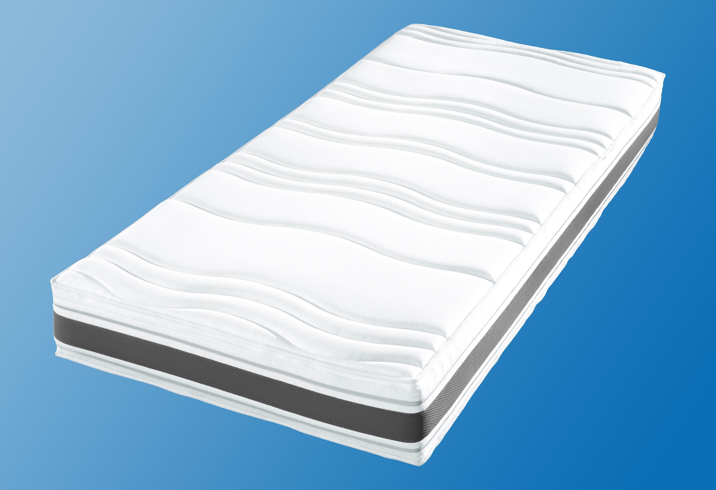 f.a.n. Schlafkomfort Taschenfederkernmatratze »Punktoflex De Luxe T«, 22 cm hoch, 544 Federn, (1 St.), Natürlicher Schutz gegen Milben