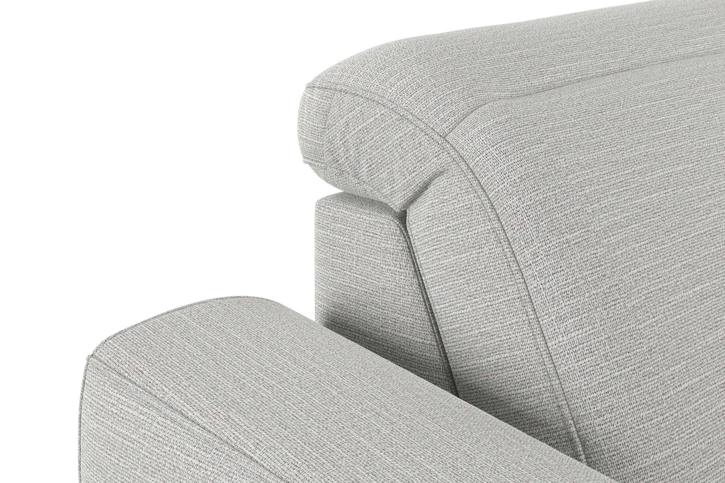 sit&more Ecksofa »Dundee L-Form«, mit Federkern und Massivholzfüßen, wahlweise mit Kopfteilverstellung