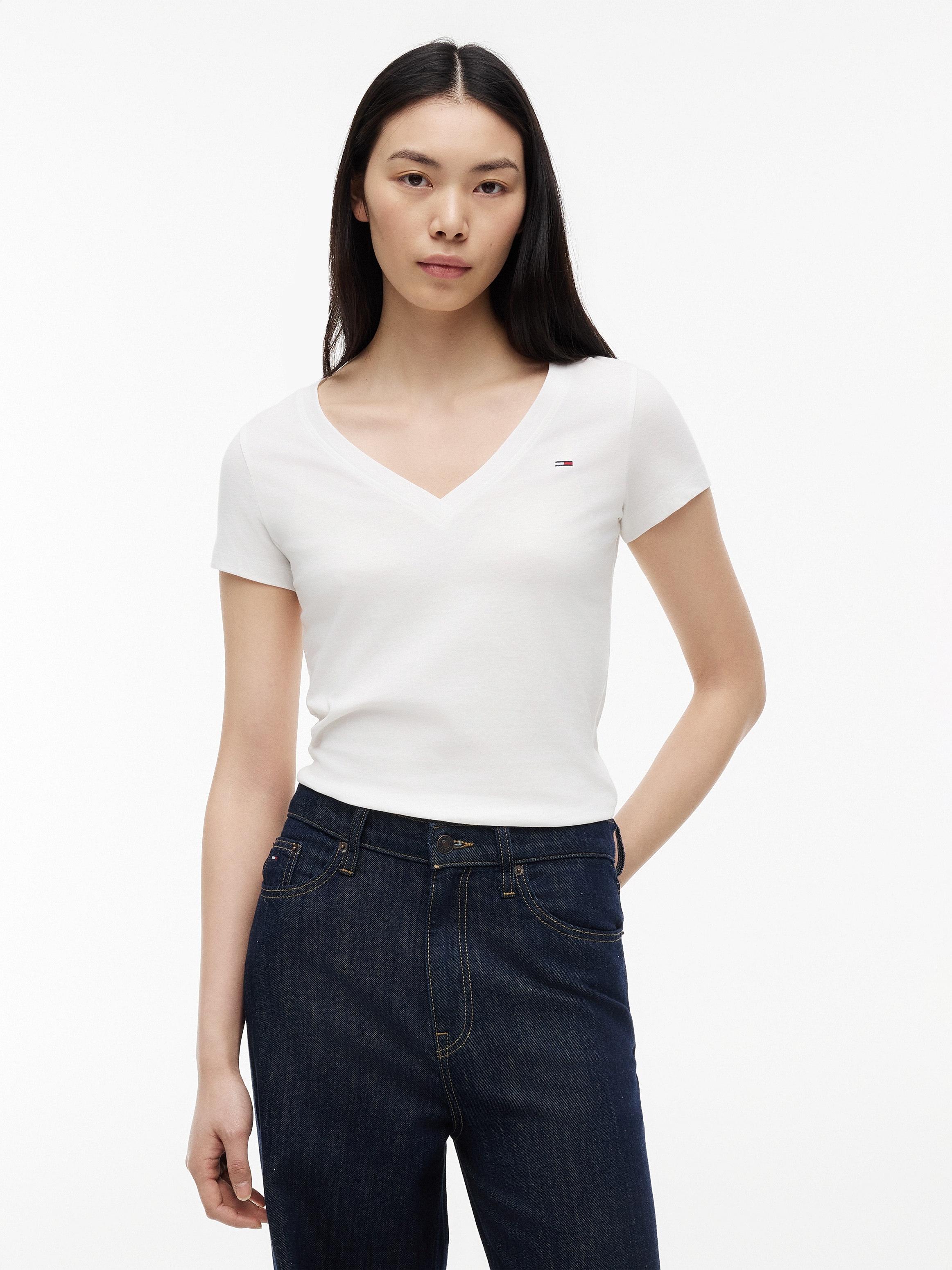 Tommy Jeans V-Shirt »TJW 3PACK V-NECK TEE« Packung, 3er-Pack, 3 Baumwolle, V-Ausschnitt, 3 Stück im Set