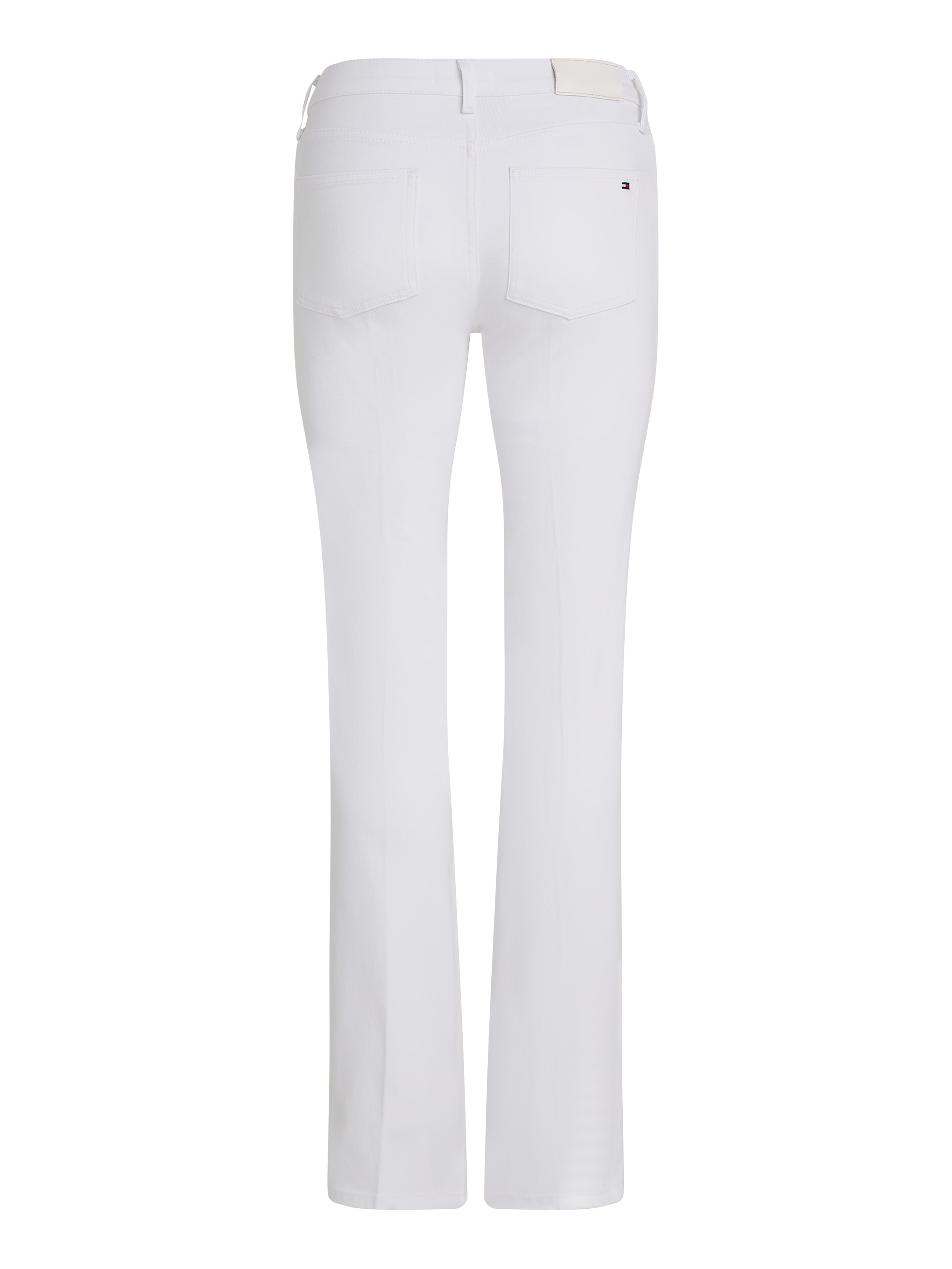 Tommy Hilfiger Bootcut-Jeans »Bootcut Regular Waist«, mittlere normale Leibhöhe, mit Bügelfalten, mit Nieten
