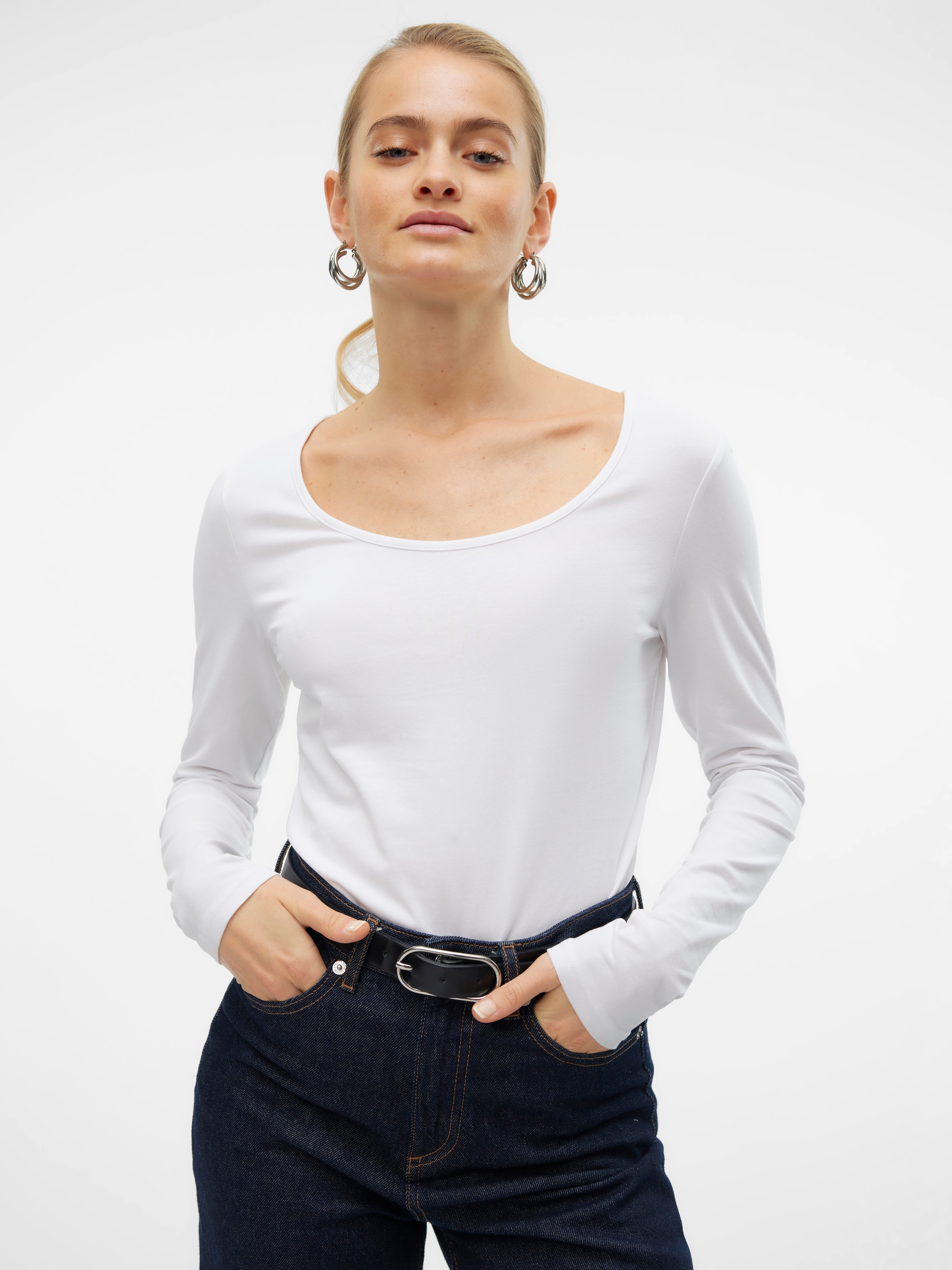 Vero Moda Langarmshirt »VMMAXI« aus Bio-Baumwolle