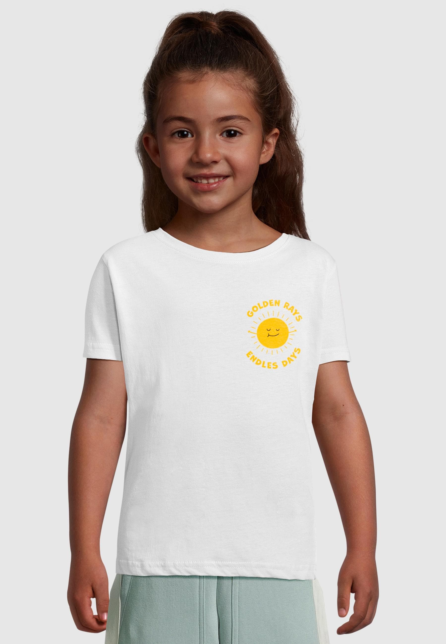 Merchcode T-Shirt »Merchcode Girls Golden Rays - T-Shirt«, (1 tlg.)