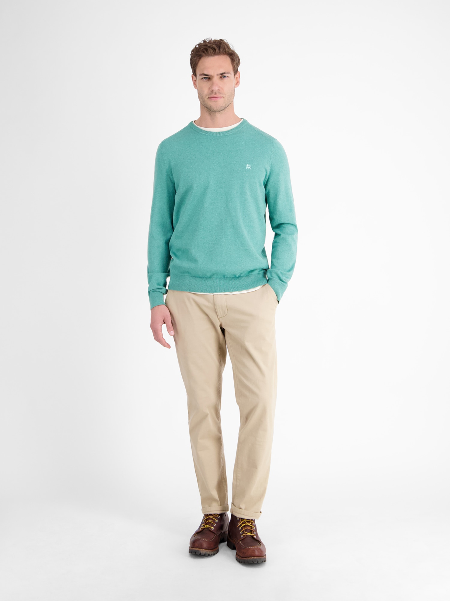 LERROS Strickpullover »LERROS Herren Basic Strickpullover«