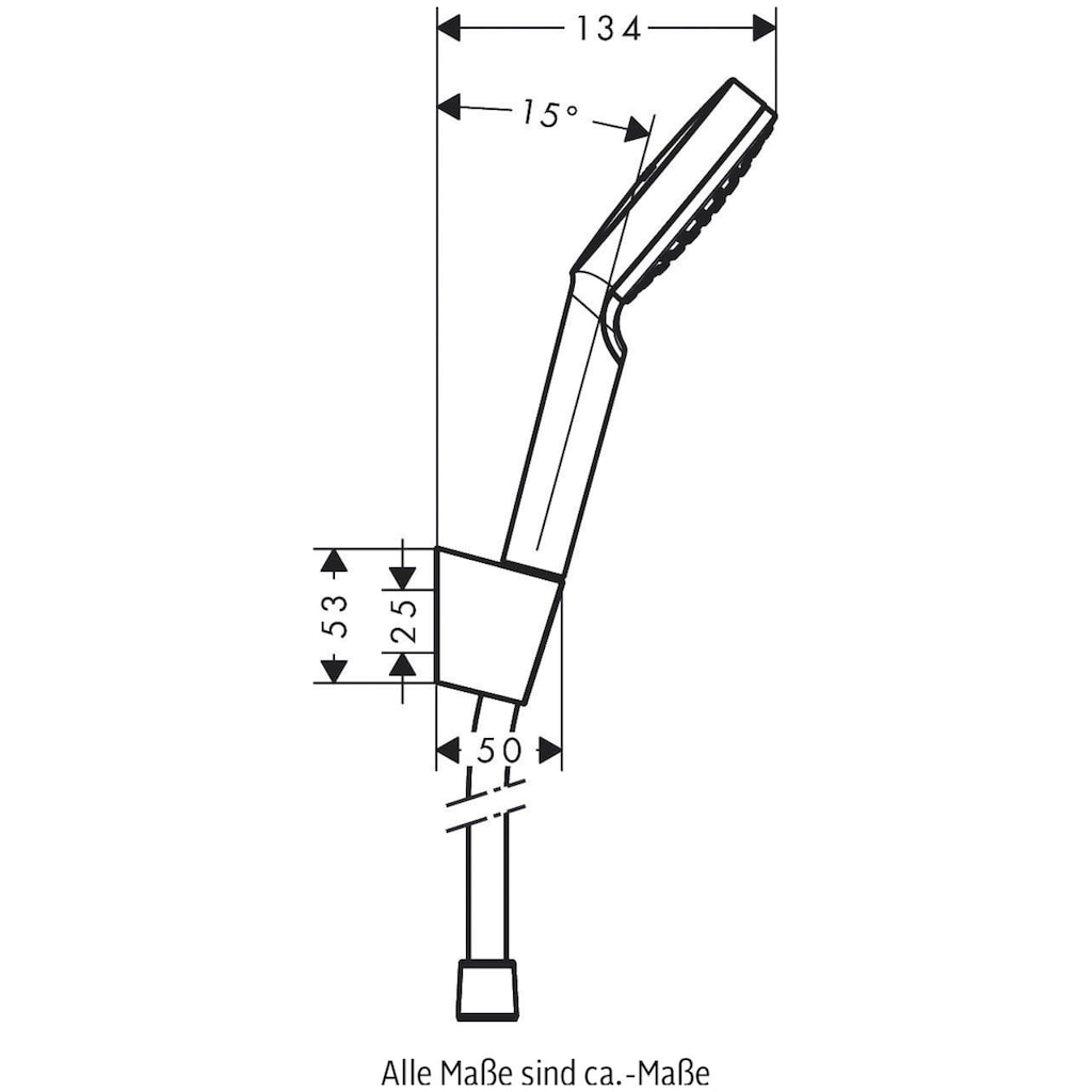 hansgrohe Duschbrause »Crometta«, (Brauseschlauch, Handbrause, Brausehalter)