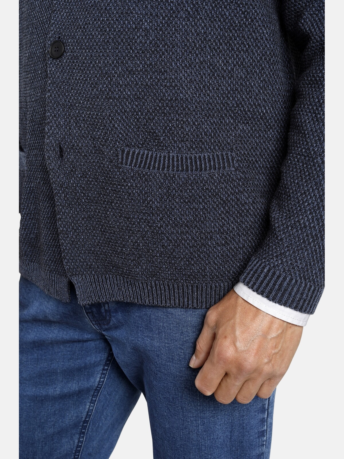 Jan Vanderstorm Strickjacke »Strickjacke ASGER«, in leichtem Baumwoll-Mix