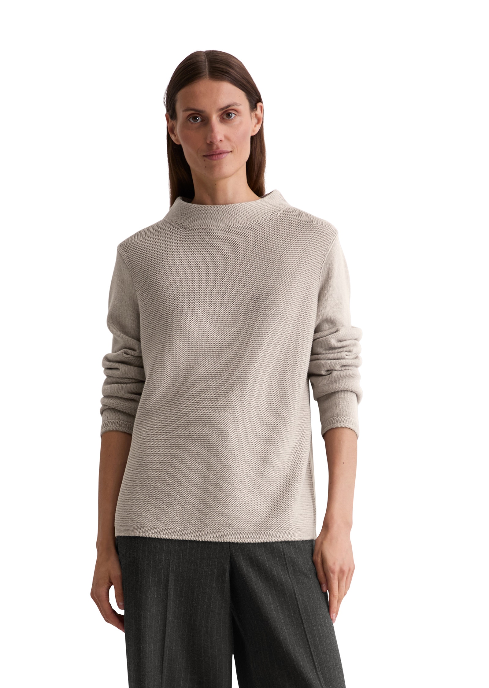Marc OPolo Stehkragenpullover "aus Organic Cotton" günstig online kaufen