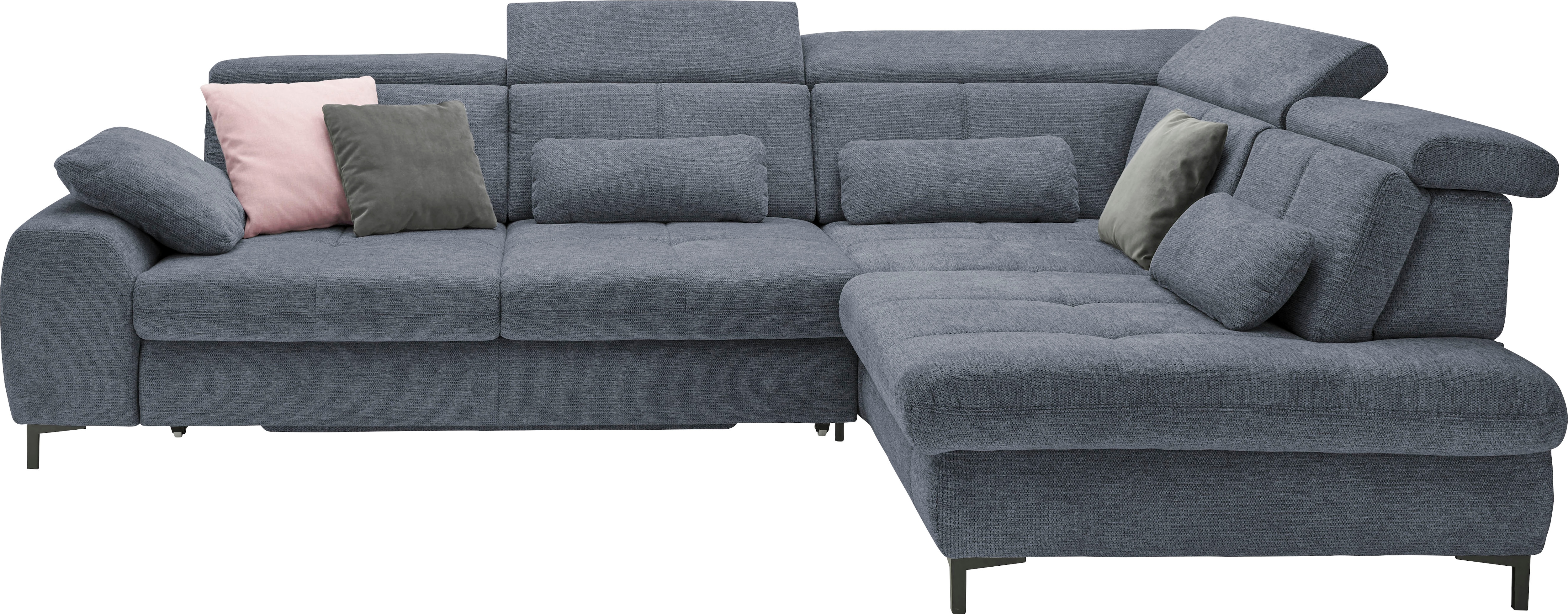set one by Musterring Ecksofa Kaltschaumpolsterung, Flachgewebe, whlw. mit Funktionen, Sitzhöhe 49