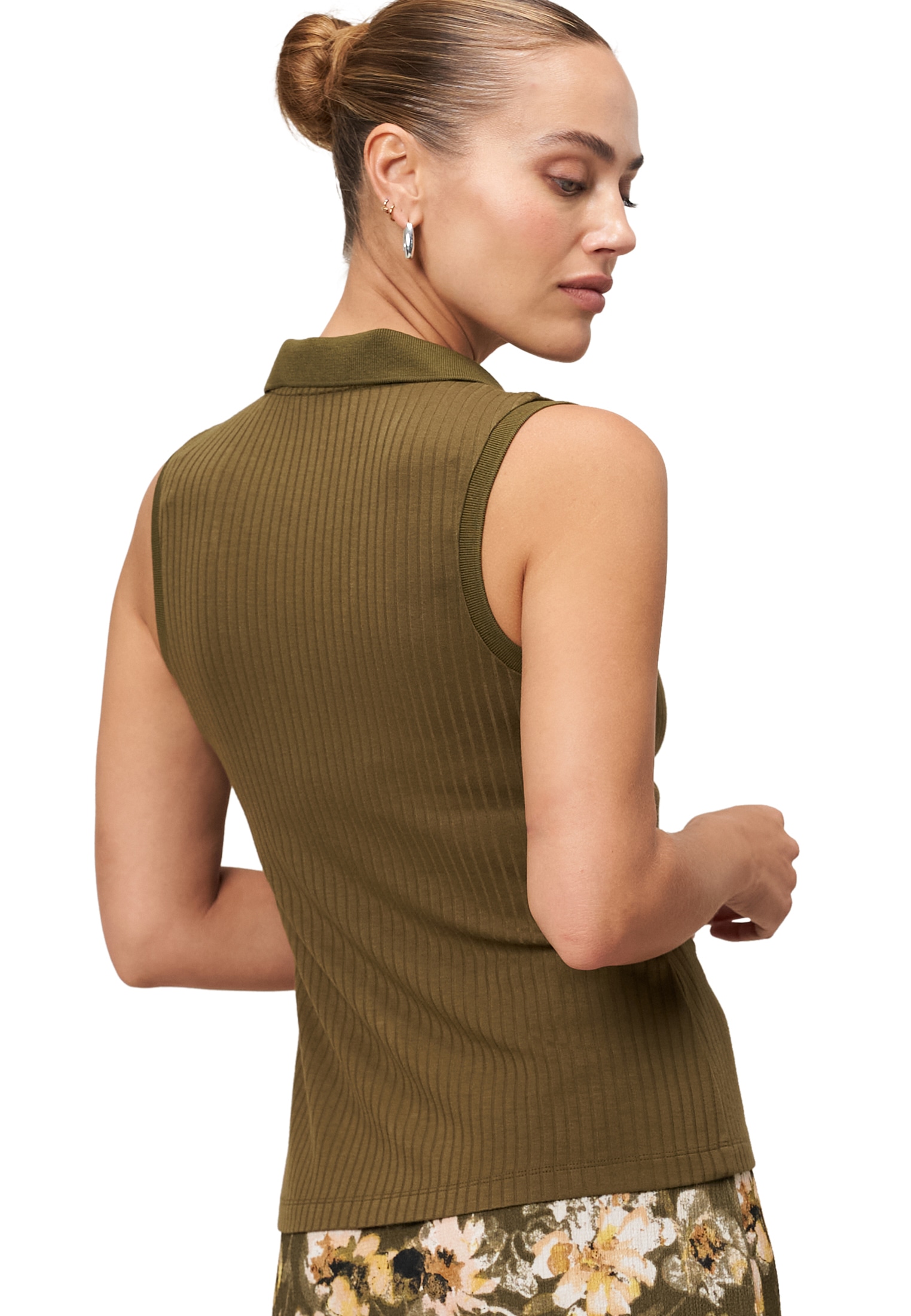 Zero T-Shirt »zero Jerseytop mit Knopfleiste«, (1 tlg.), Knopfleiste