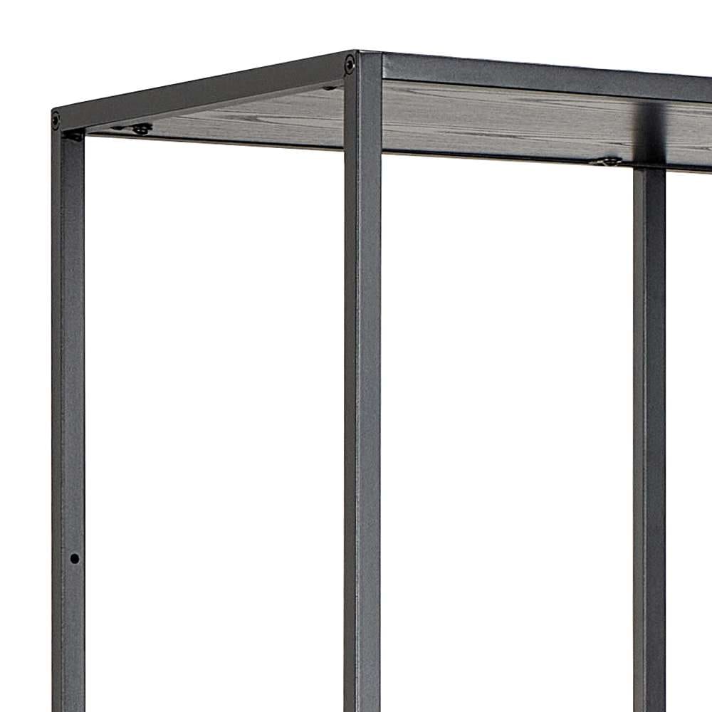 ACTONA GROUP Regal »Seaford, Standregal, Regal, Raumteiler« 77x35x185 cm,  schwarzer Stahlrahmen, 2 Schubladen, Wendemodul, Breite 77 cm