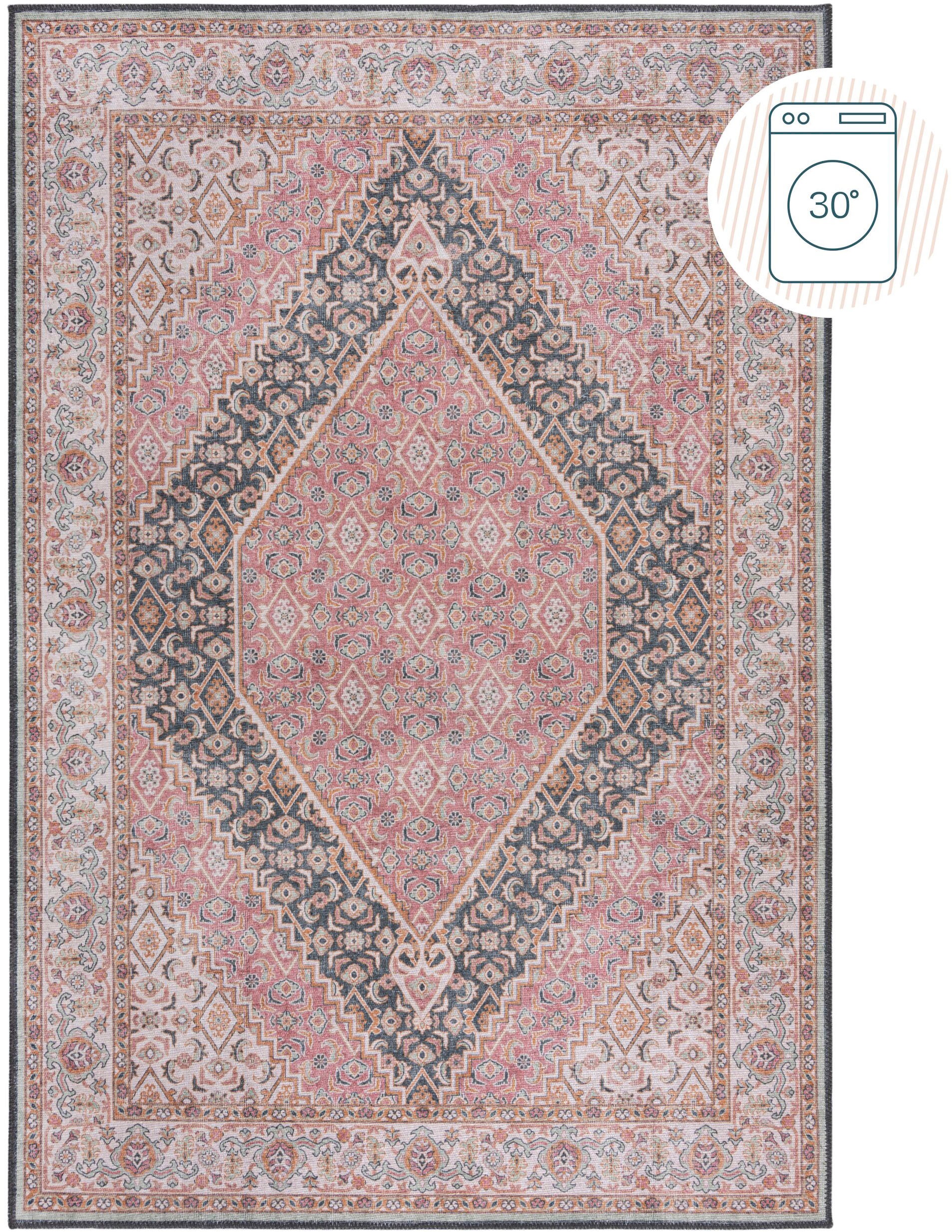 FLAIR RUGS Teppich "Briony" rechteckig 4 mm Höhe Waschbarer Traditioneller günstig online kaufen