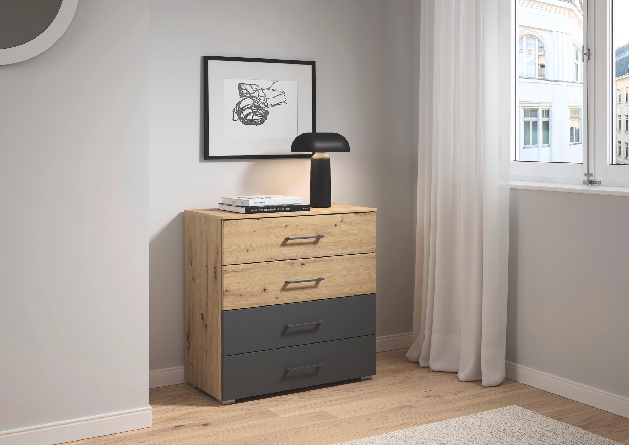 rauch Schubkastenkommode "Bilbao-Extra" Breite 80 cm, Höhe 81 cm günstig online kaufen