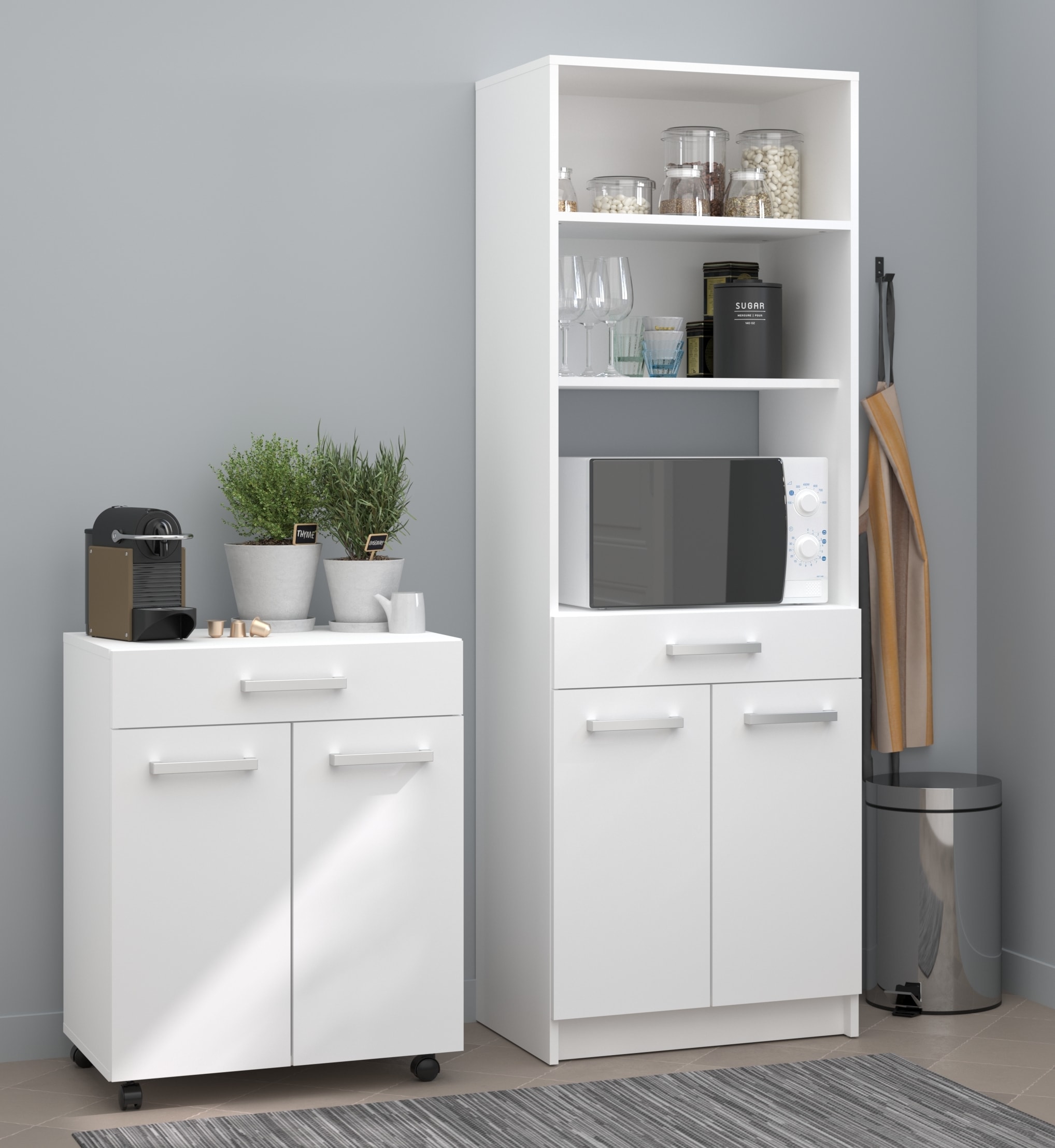 Parisot Schrank-Set "Uno 1" 2 tlg. melaminbeschichtet, praktisch und schön, günstig online kaufen