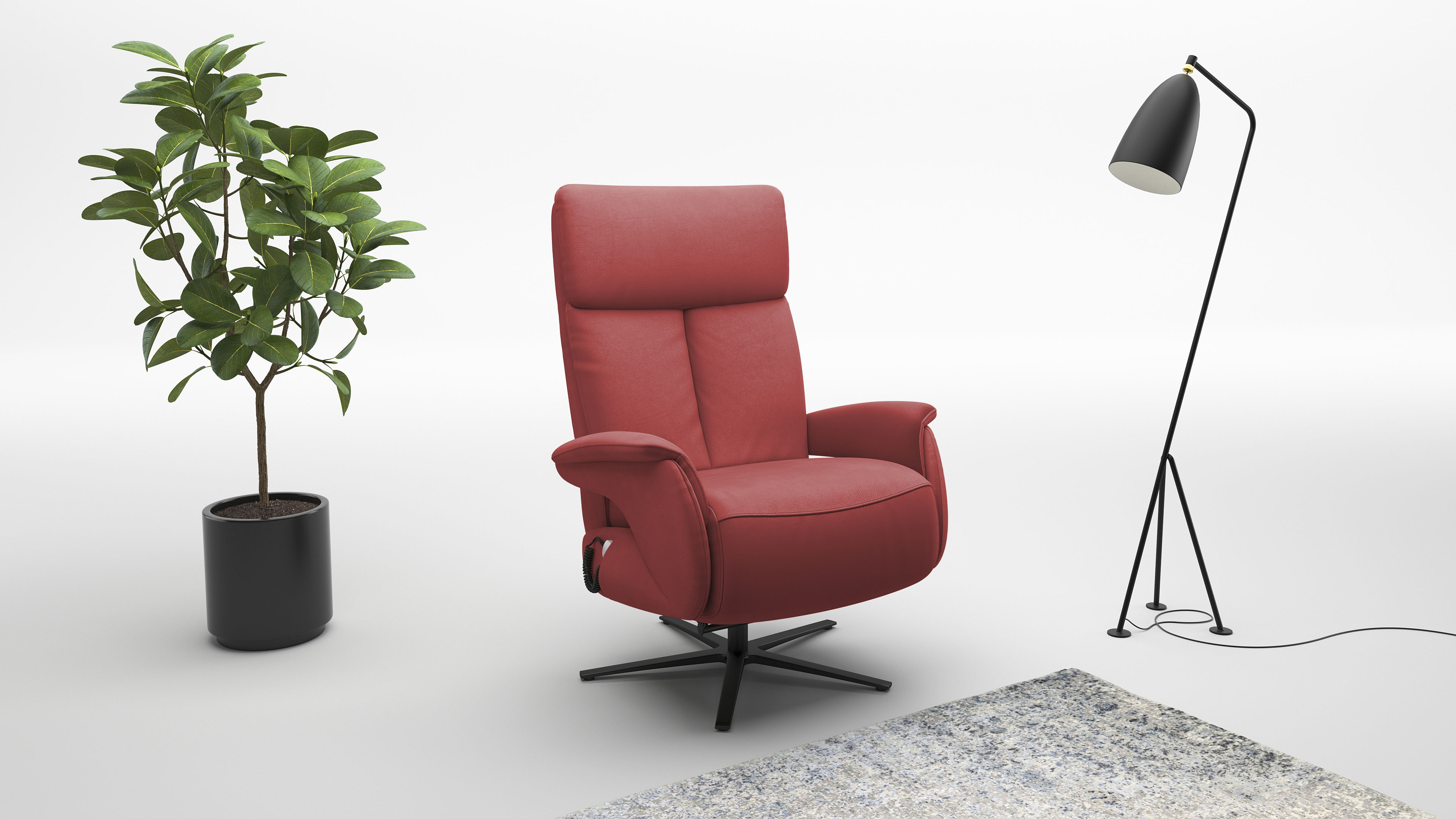 sit&more TV-Sessel "Triple Seven Xtra large, bis 200kg belastbar, mit Herz-Waage Funktion" inkl. Kopfteil- & Drehfunktion, wahlweise mit Akku und Aufstehhilfe