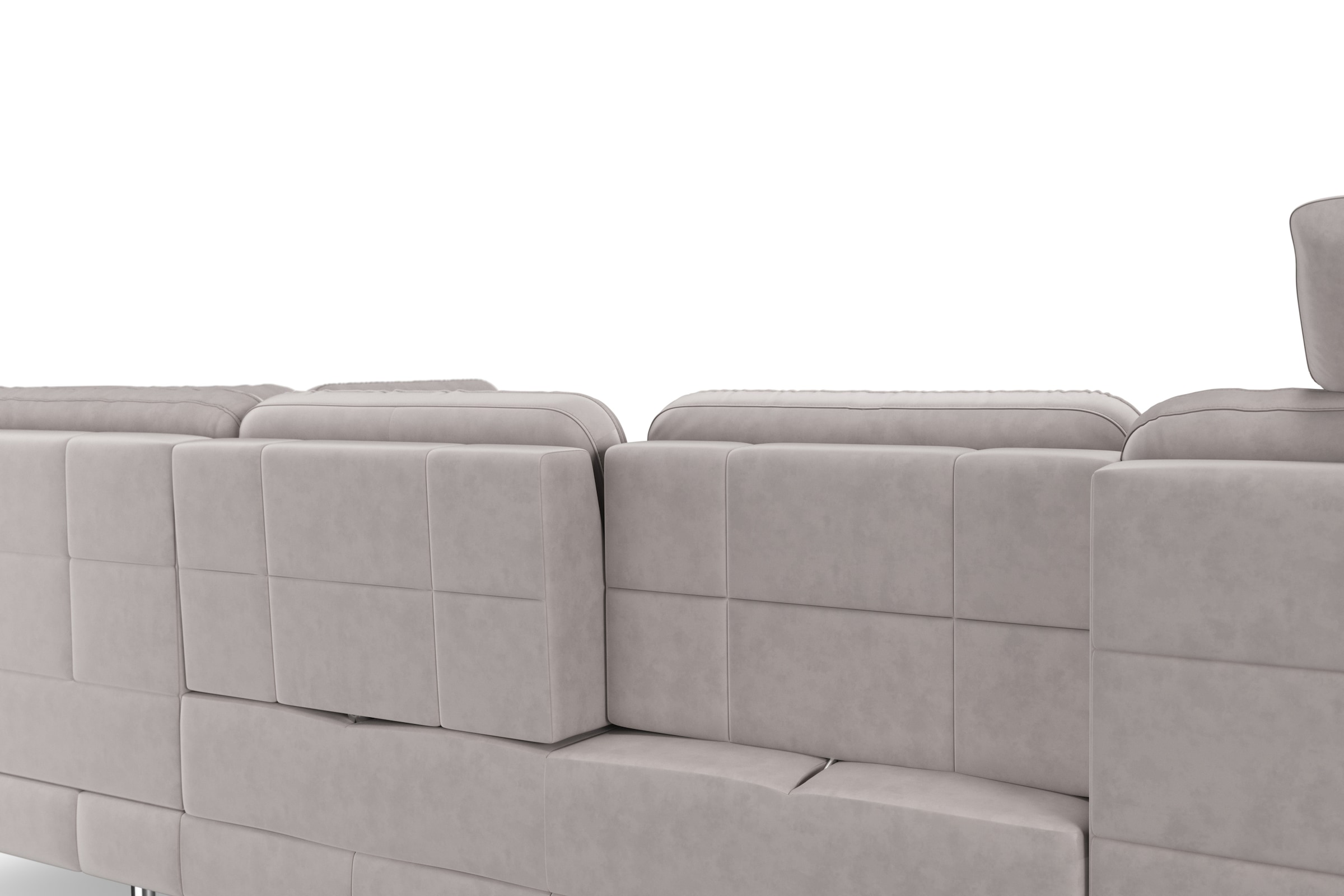 sit&more Wohnlandschaft »Bendigo U-Form«, inklusive Sitztiefenverstellung, Bodenfreiheit 15 cm, in 2 Fußfarben