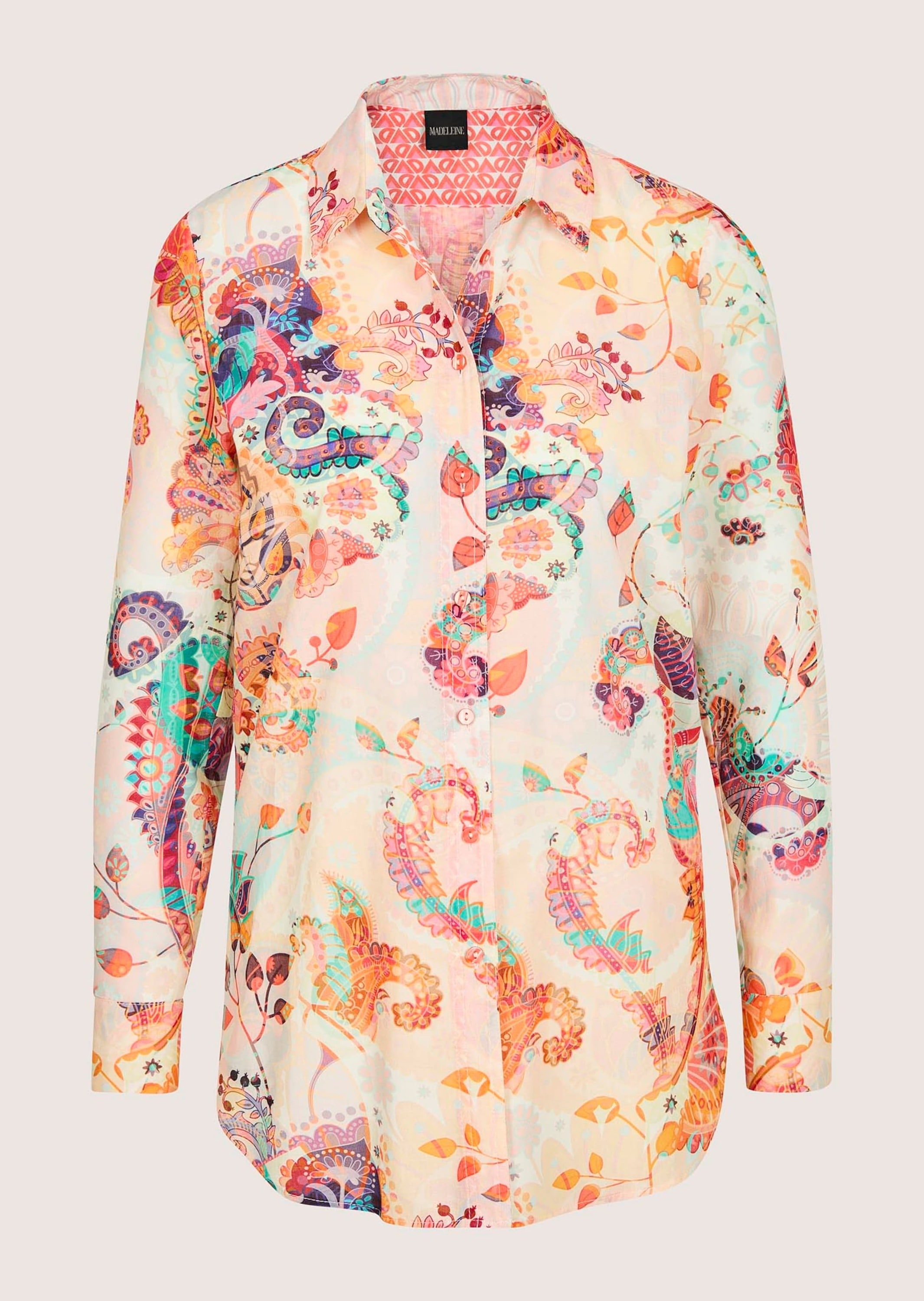 MADELEINE Hemdbluse "Hemdbluse Baumwollbluse mit Paisley-Muster" Hemd mit R günstig online kaufen