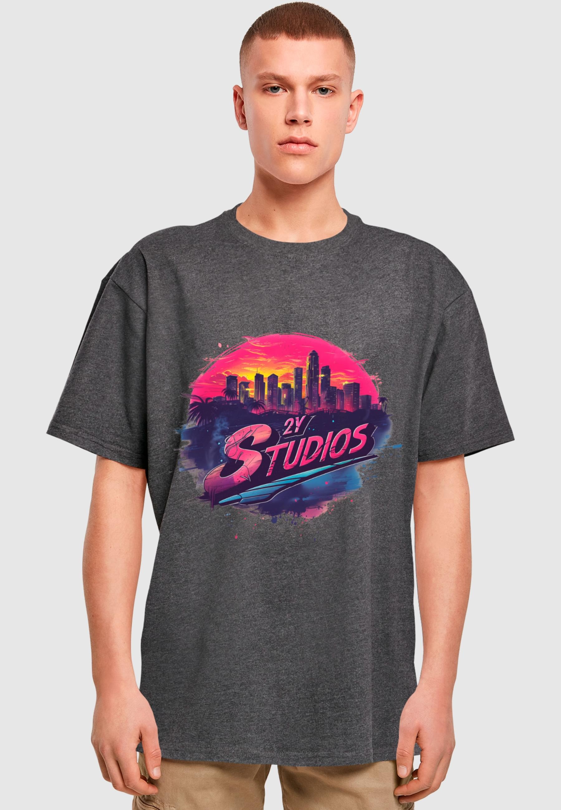 2Y Studios T-Shirt "2Y Studios Herren SKYLINE TEE", (1 tlg.) günstig online kaufen