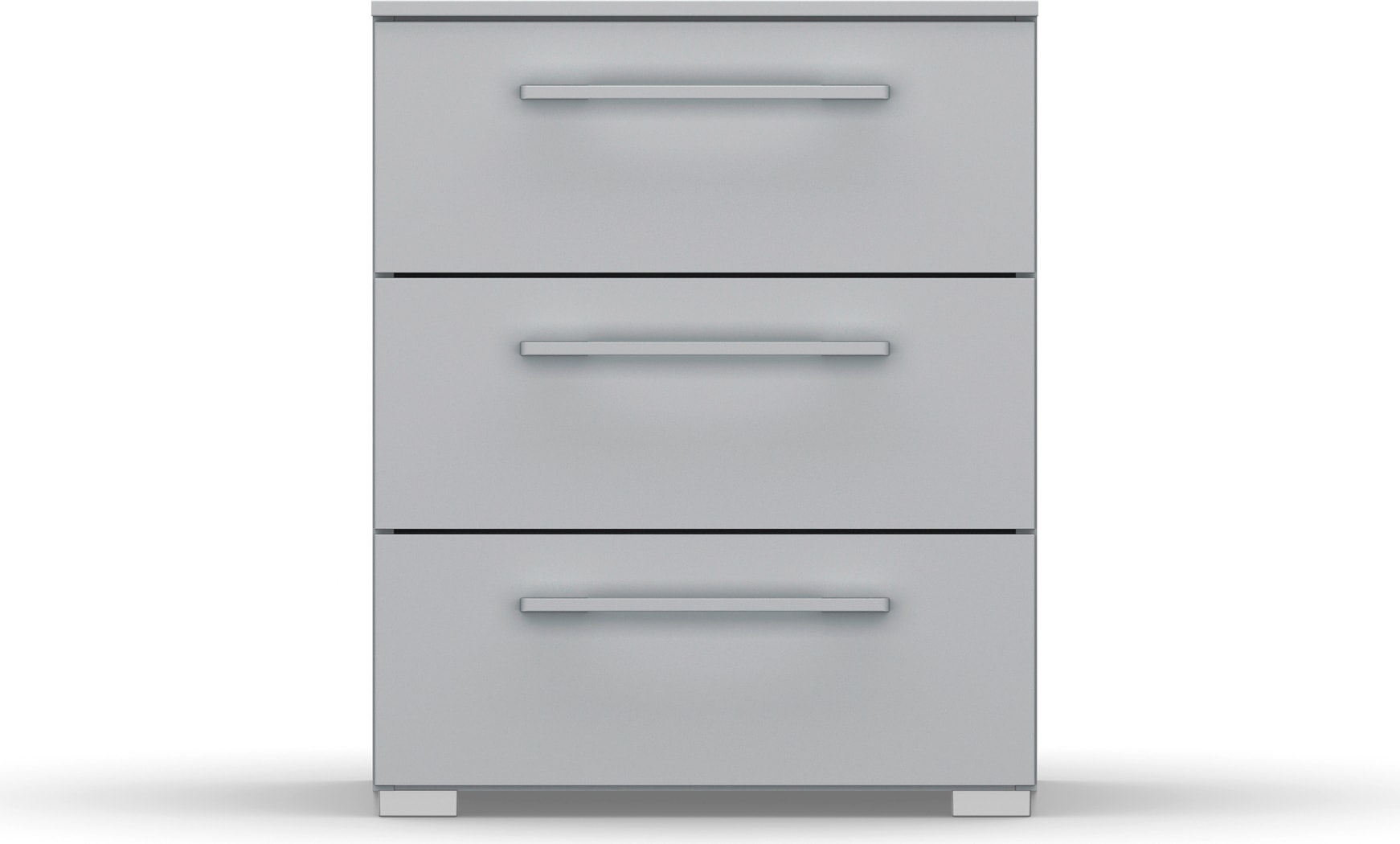 rauch Nachtkommode "Nachttisch Nachtkonsole Nachtschrank SKAT PURE" inkl. SOFT-CLOSE-FUNKTION, mit 3 Schubladen in puristischem Design MADE IN GERMANY