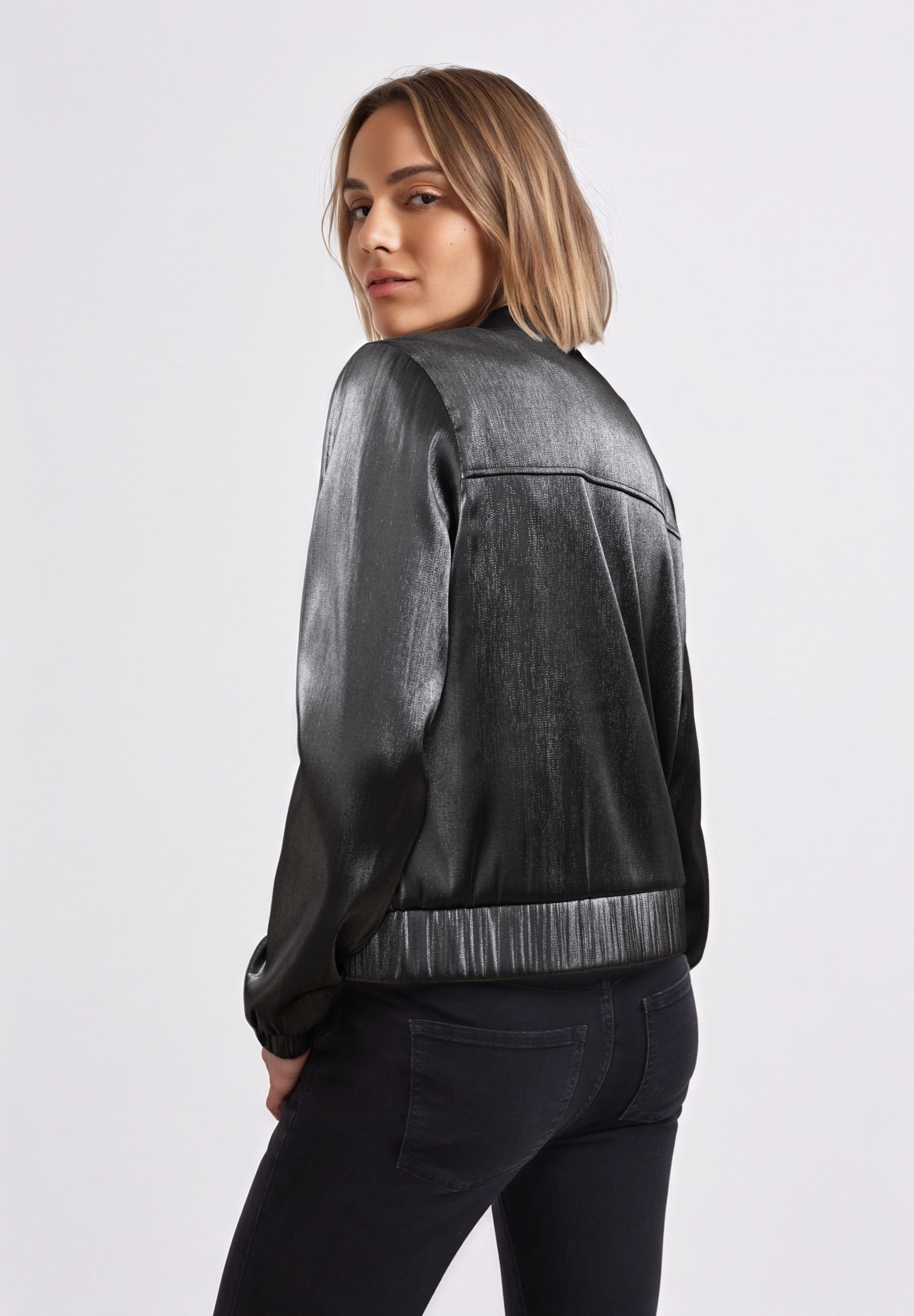 STREET ONE STUDIO Blouson ohne Kapuze aus softer Viskose