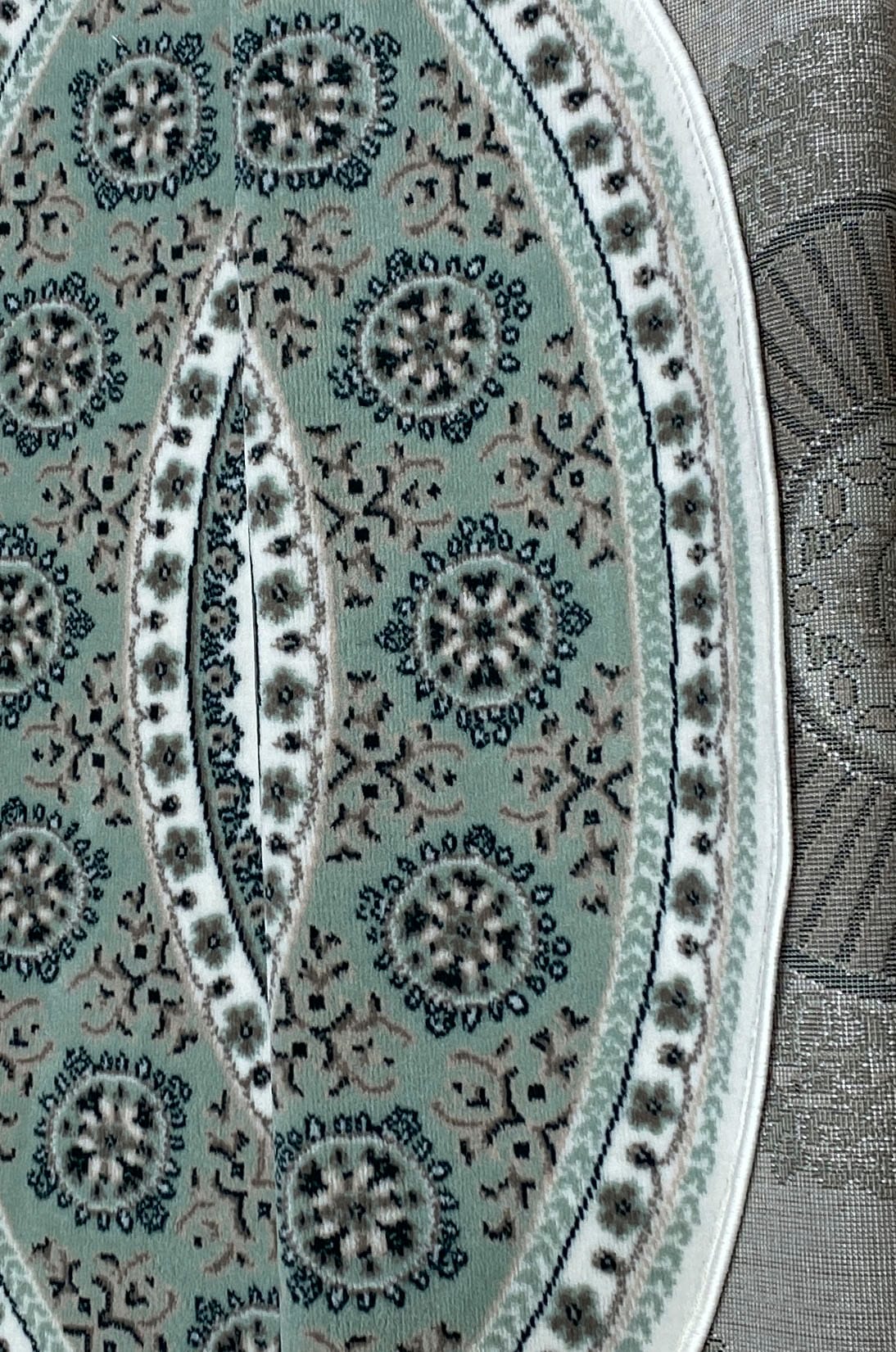 Home affaire Teppich »Shari«, rund, Orient-Dekor, mit Bordüre, Kurzflor, weich, pflegeleicht, elegant