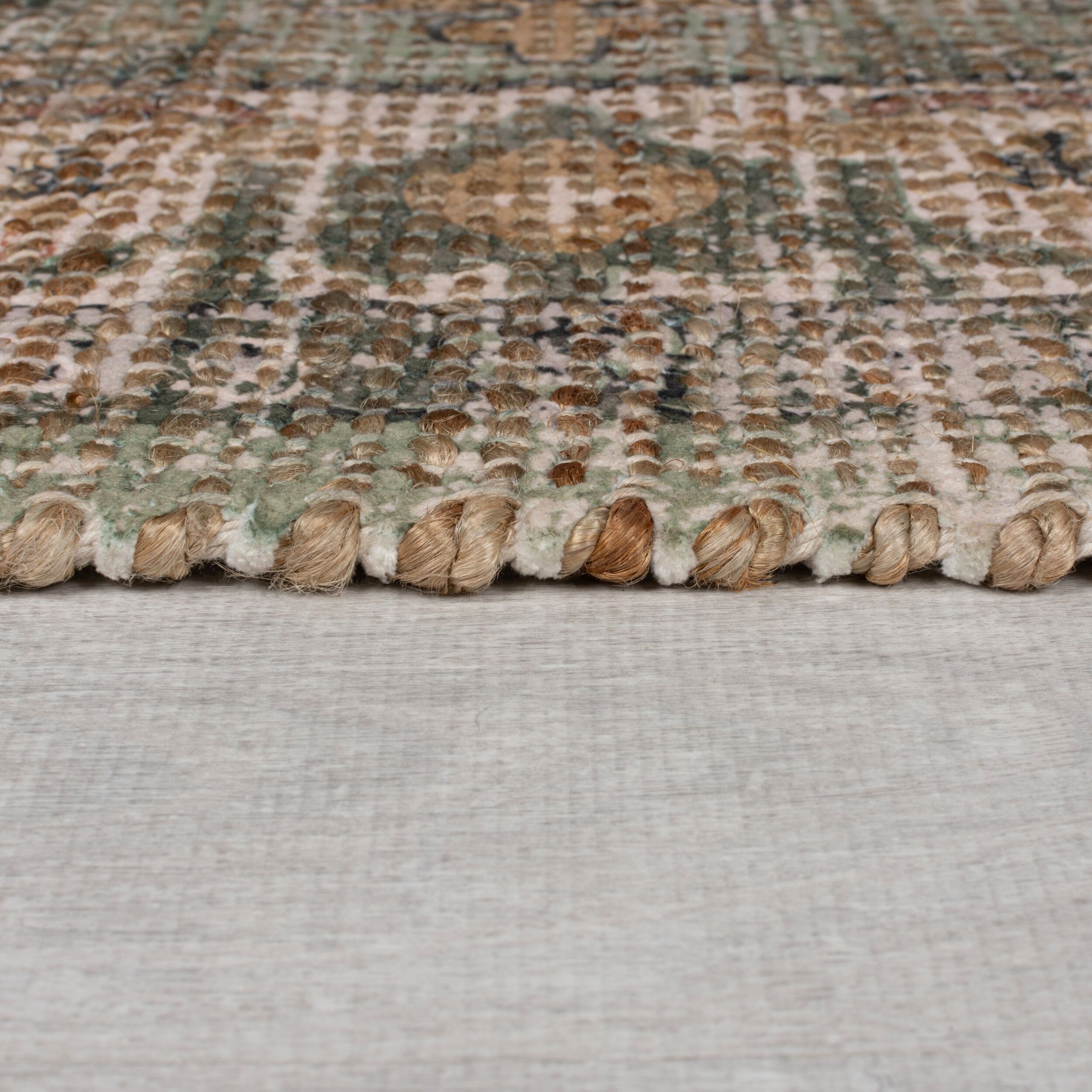 FLAIR RUGS Teppich »Selena Jute«, rechteckig, 8 mm Höhe, Vintage Jute