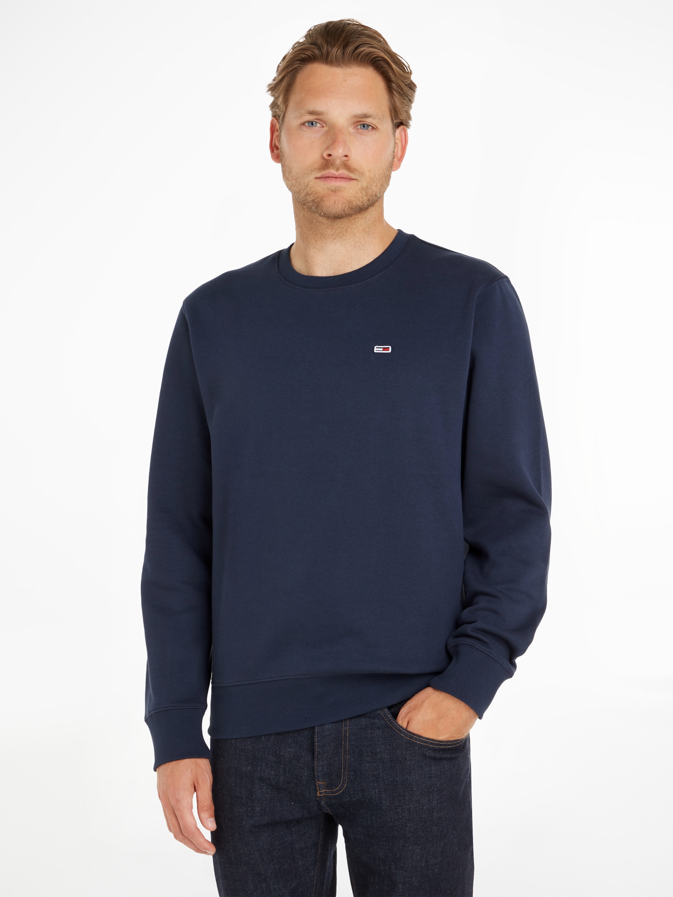 Sweatshirt »TJM REGULAR FLEECE C NECK«, mit Markenlogo auf der Brust