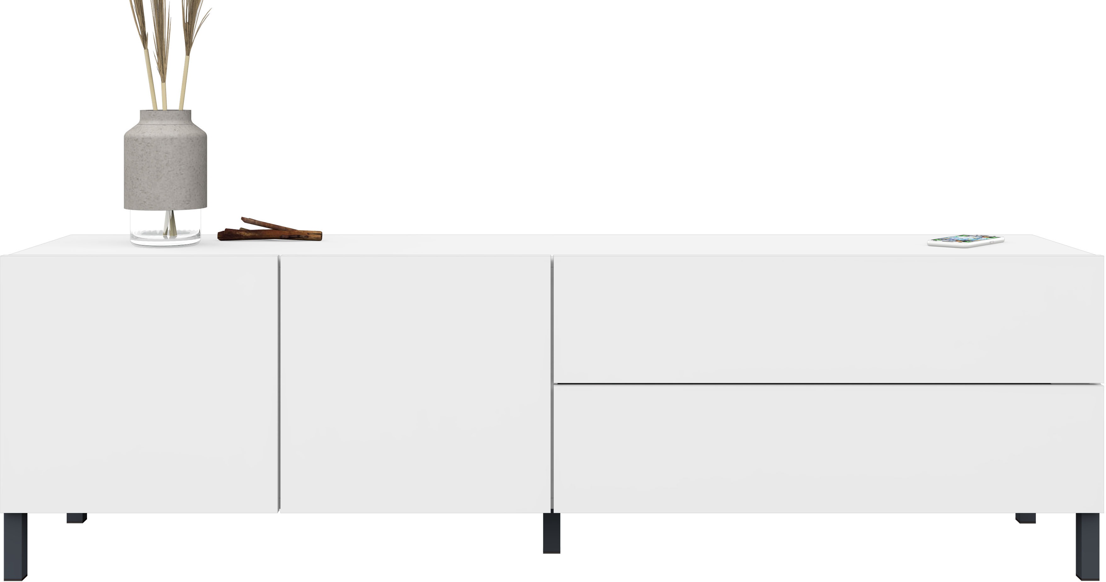 Thumbnail - borchardt Möbel Lowboard Metallfüße, grifflose Optik