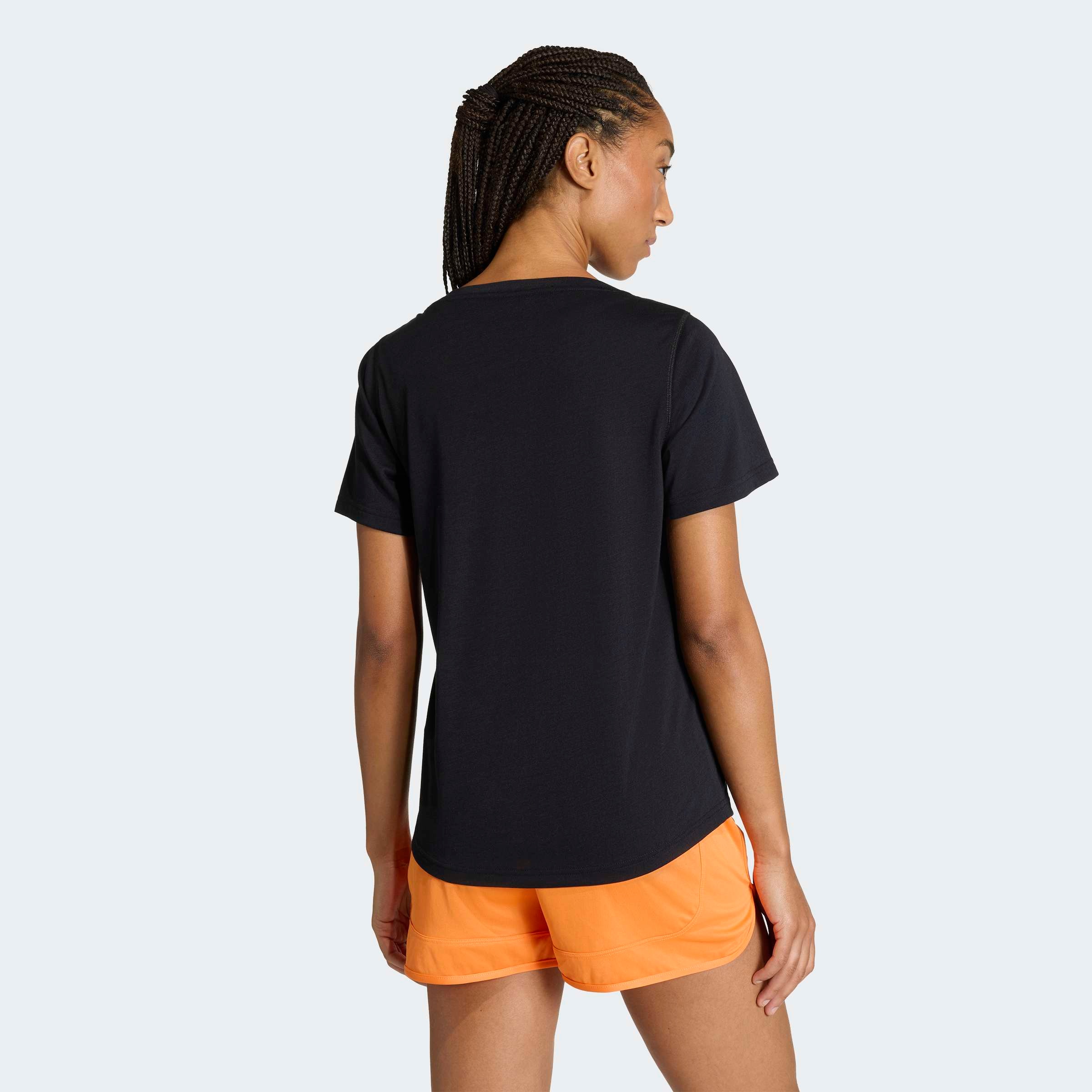 adidas Performance T-Shirt »WORKOUT ESSENTIALS MIT TIEFEM AUSSCHNITT« für sportliche Looks im Alltag und beim Training, ohne Verschluss