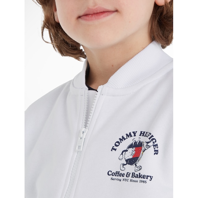 Tommy Hilfiger Sweatshirt »TOMMY BAGELS FULL ZIP SWEATSHIRT«, mit großem  Print auf der Rückseite online kaufen | BAUR