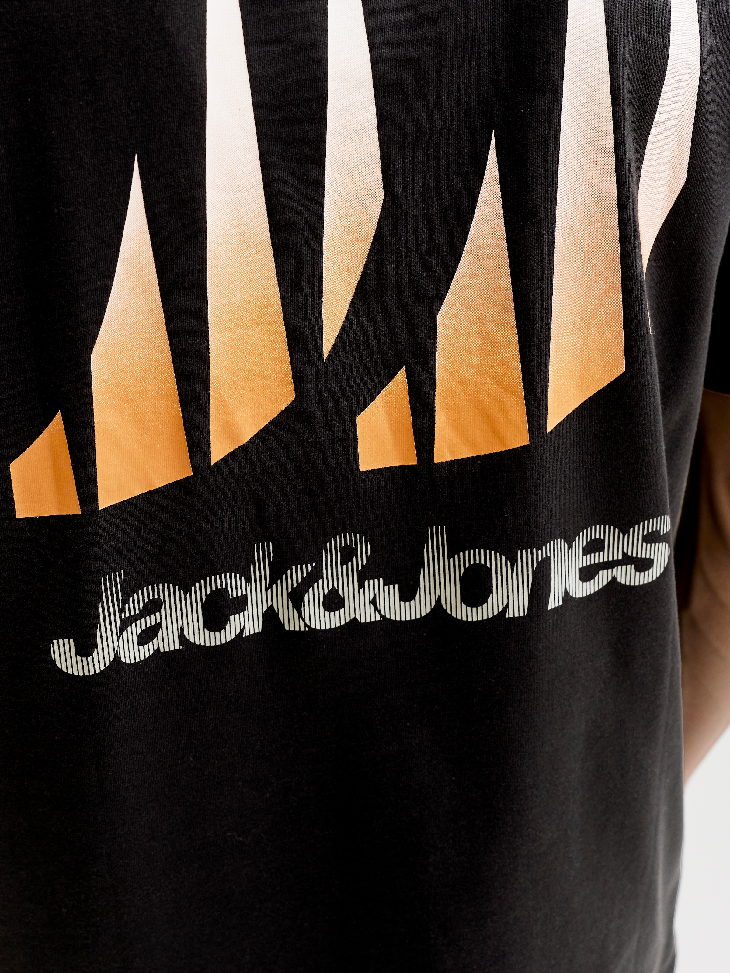 Jack & Jones PlusSize T-Shirt »JCOECHO GRAPHIC BACKPRINT SS TEE FST PLS« Baumwolle,