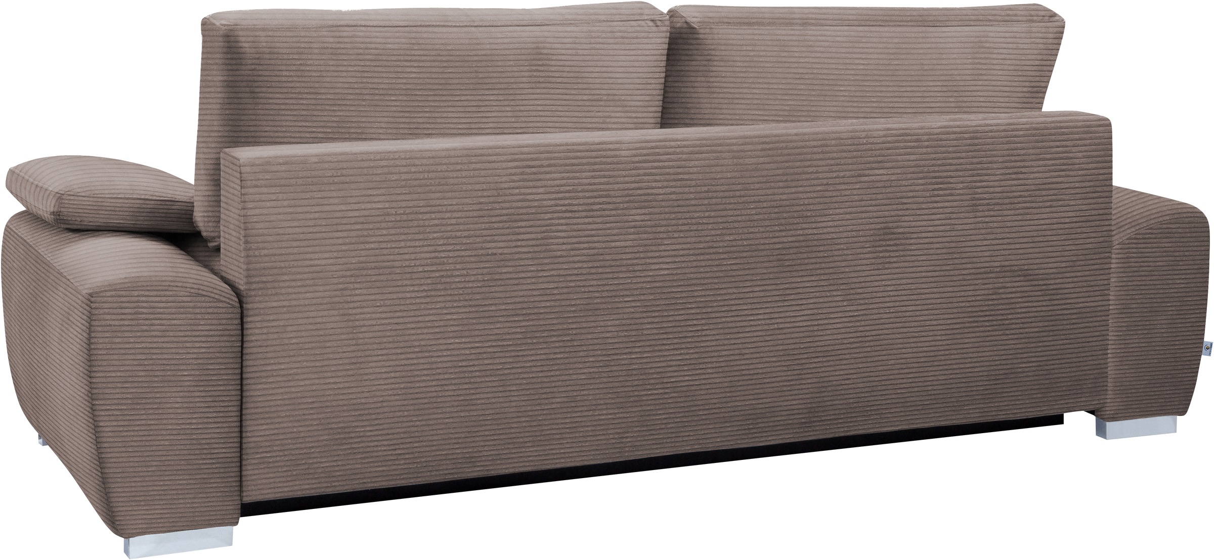 exxpo - sofa fashion 3-Sitzer »SOLSBURY, bequem und komfortabel, Sofa, Schlafsofa«, inkl. Federkern-Polsterung, Bettfunktion und Stauraum, in Cord