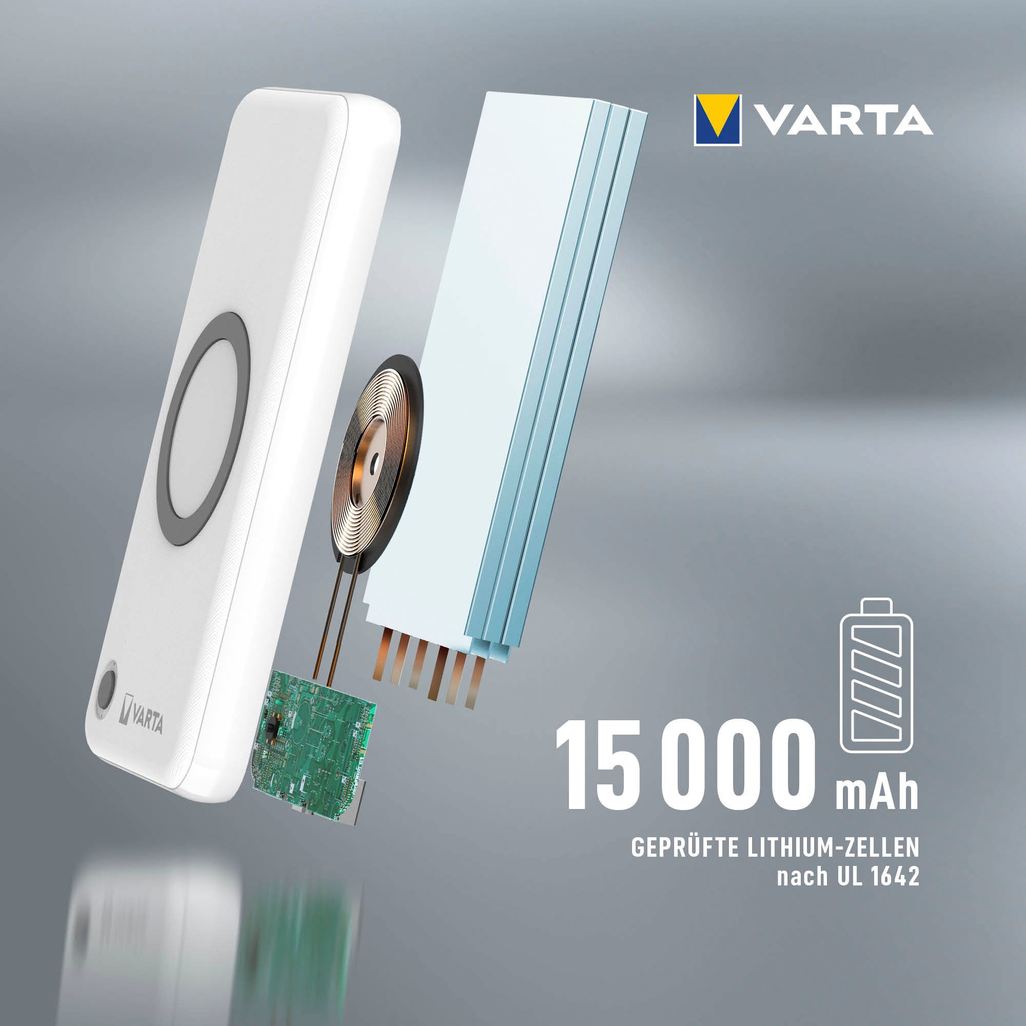 VARTA Batterie-Ladegerät »Wireless Power Bank 15.000«