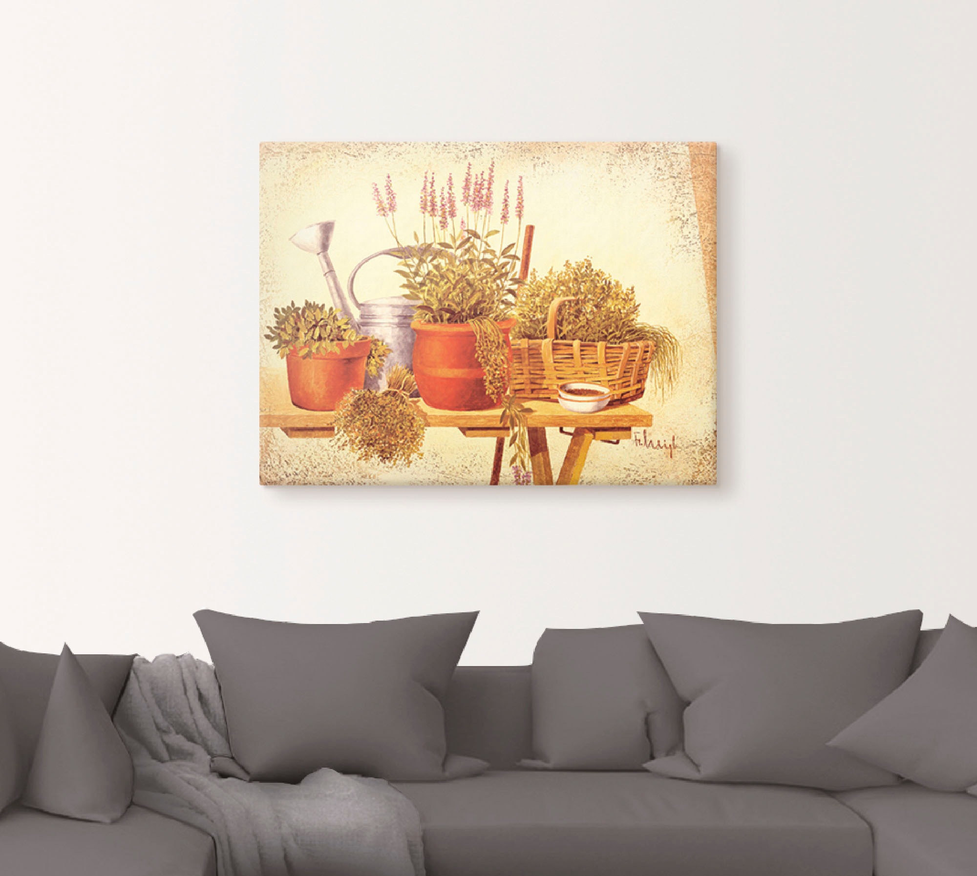 Artland Wandbild »Stillleben mit Birnen«, Arrangements, (1 St.), als Leinwandbild, Wandaufkleber in verschied. Größen