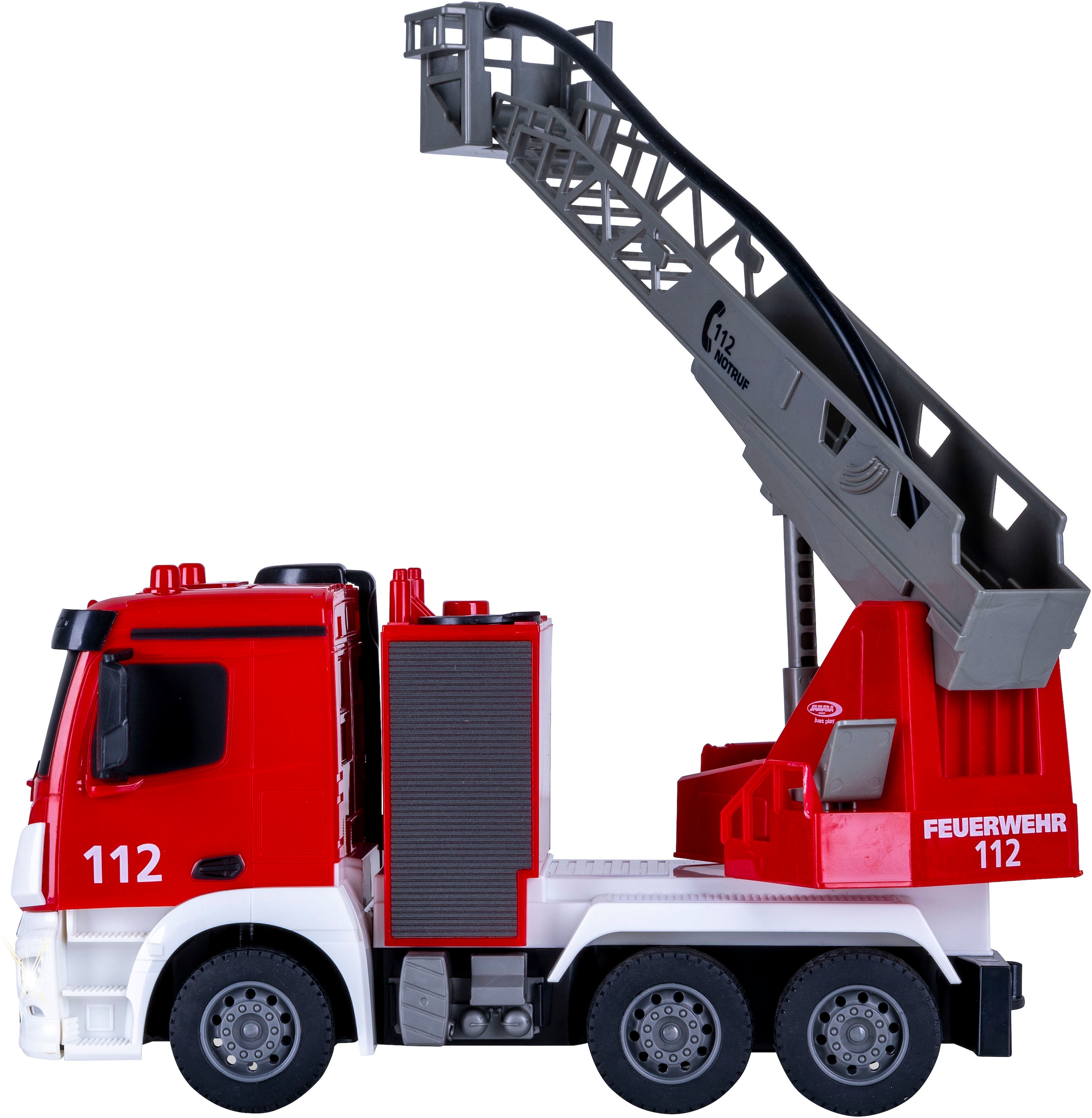 Jamara RC-LKW »Feuerwehr Drehleiter Mercedes -Benz Antos 2,4GHz« mit Spritzfunktion; LED-Licht; Maßstab 1:26