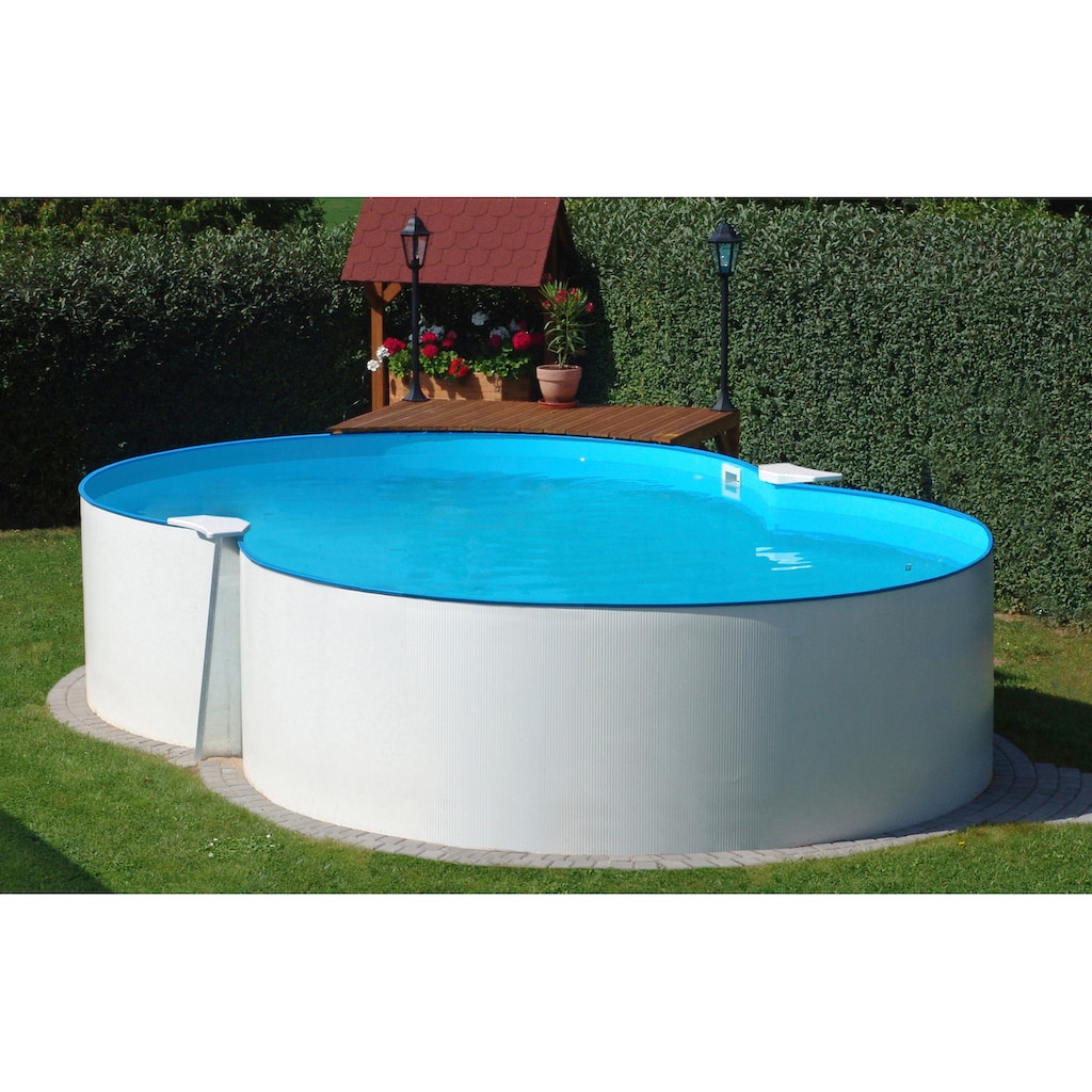 Clear Pool Achtformpool, (Set, 7 tlg.)