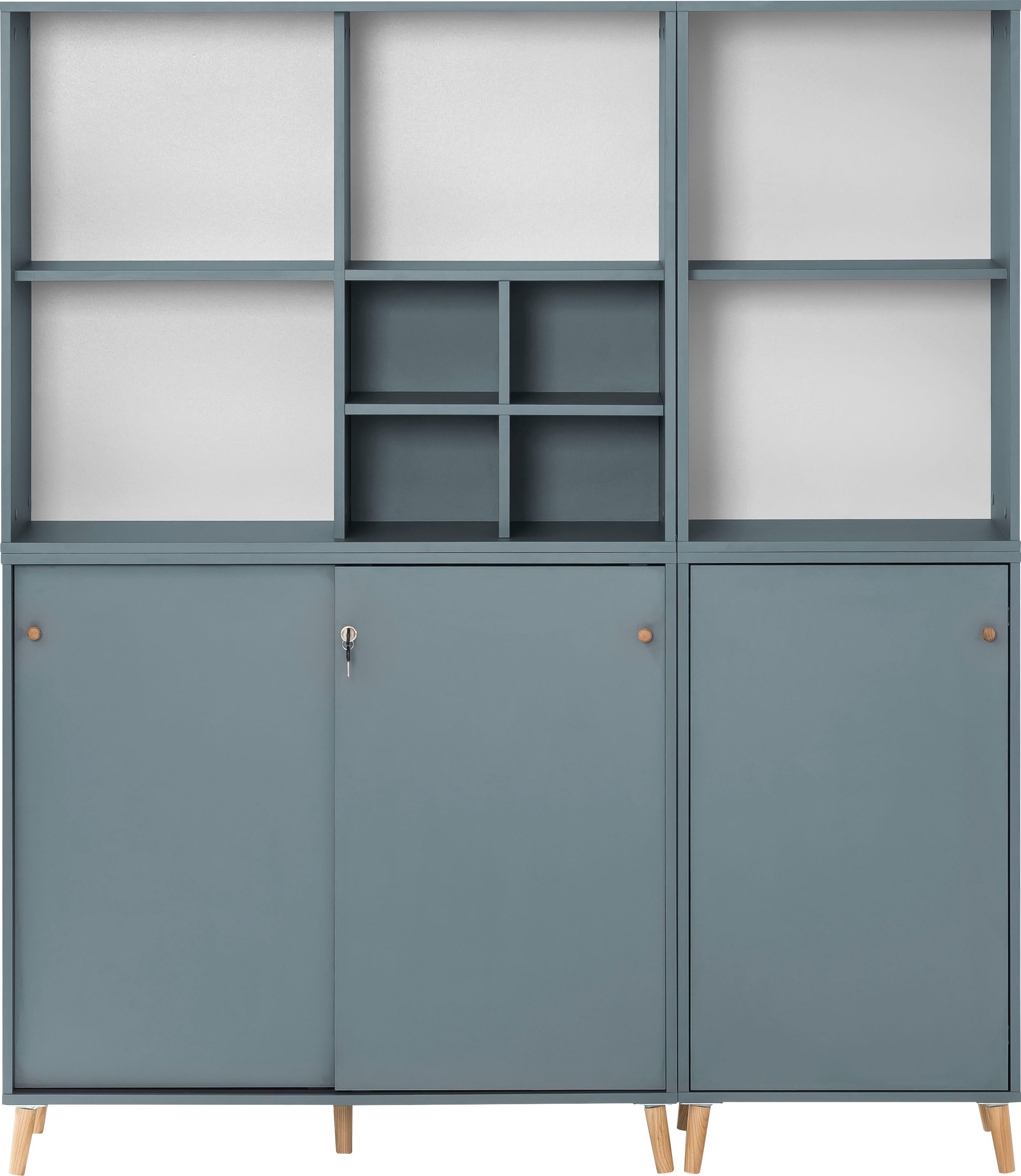 Schildmeyer Büromöbel-Set "Serie 500, Büromöbel-Set-5-tlg., Made in Germany" Solide Verarbeitung - Dieses Produkt ist in Deutschland gefertigt