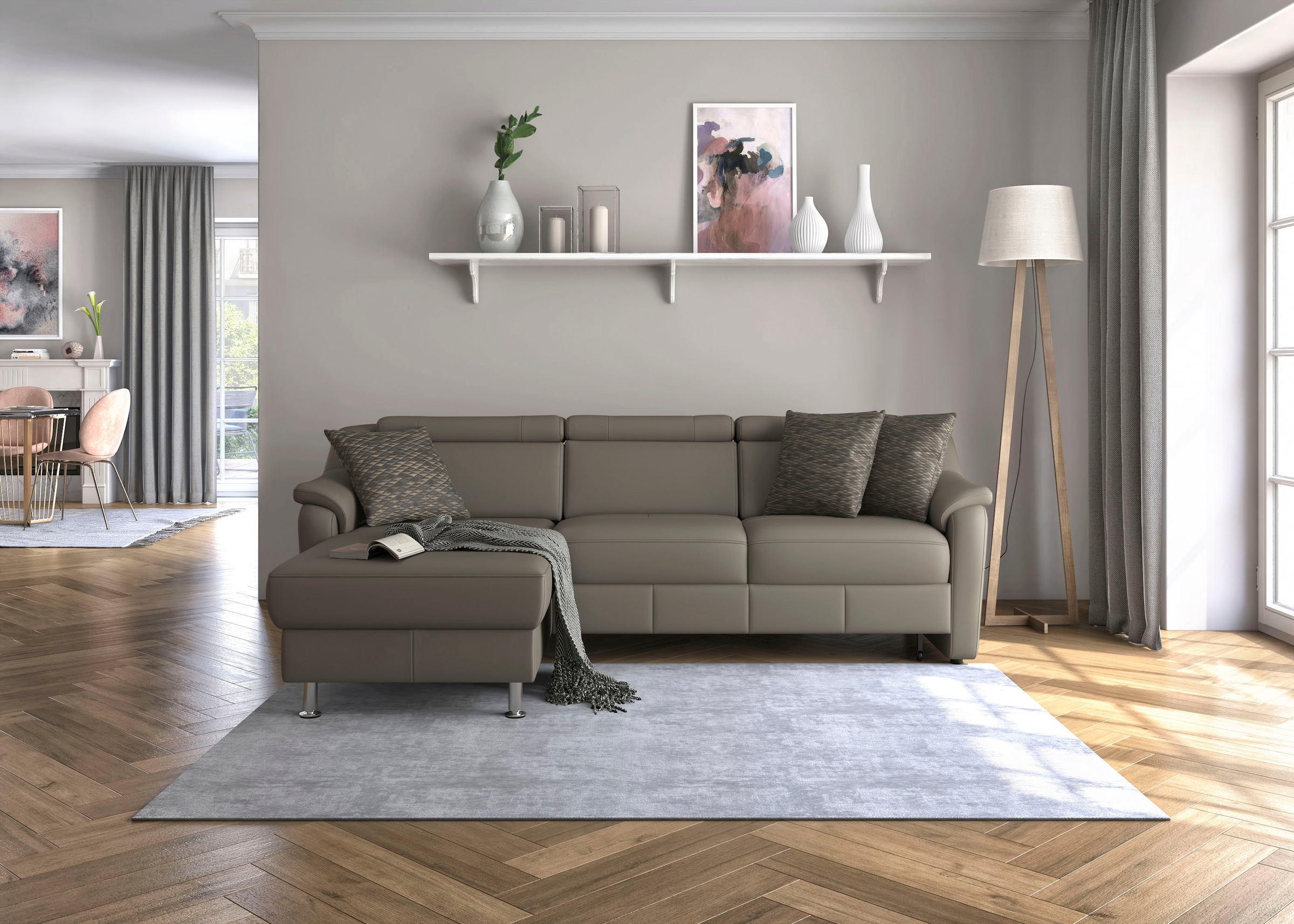 sit&more Ecksofa "Freetown L-Form" inklusive Kopfteilverstellung und komfor günstig online kaufen