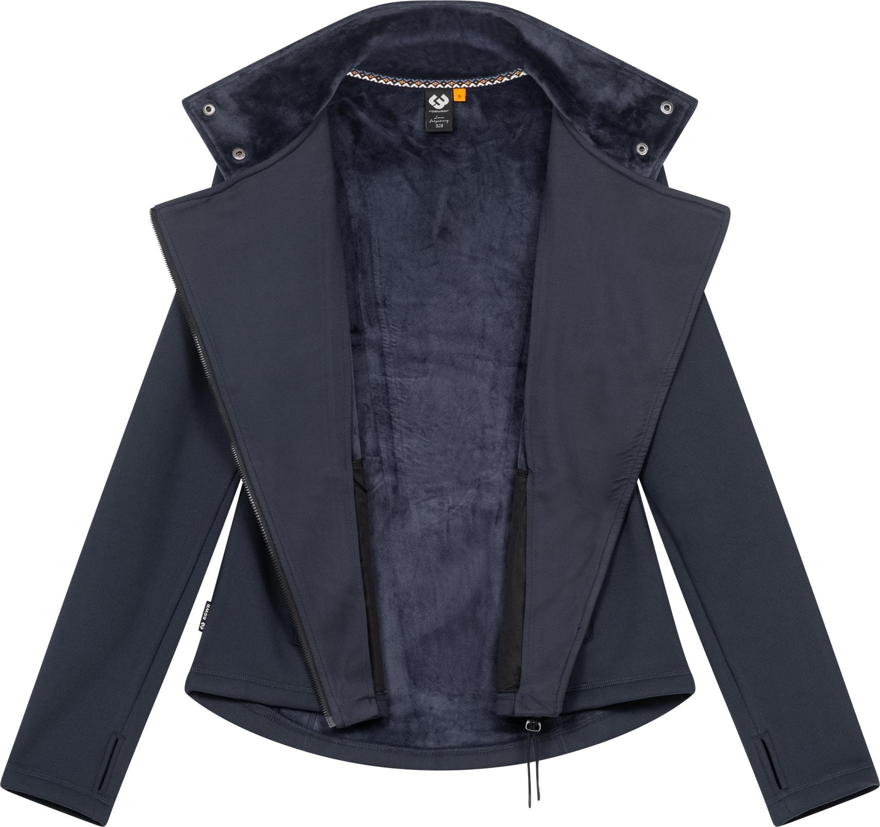 Ragwear Sweatjacke »Saskie«, Modische Damen Kapuzenjacke mit kuschlig weichem Innenfutter