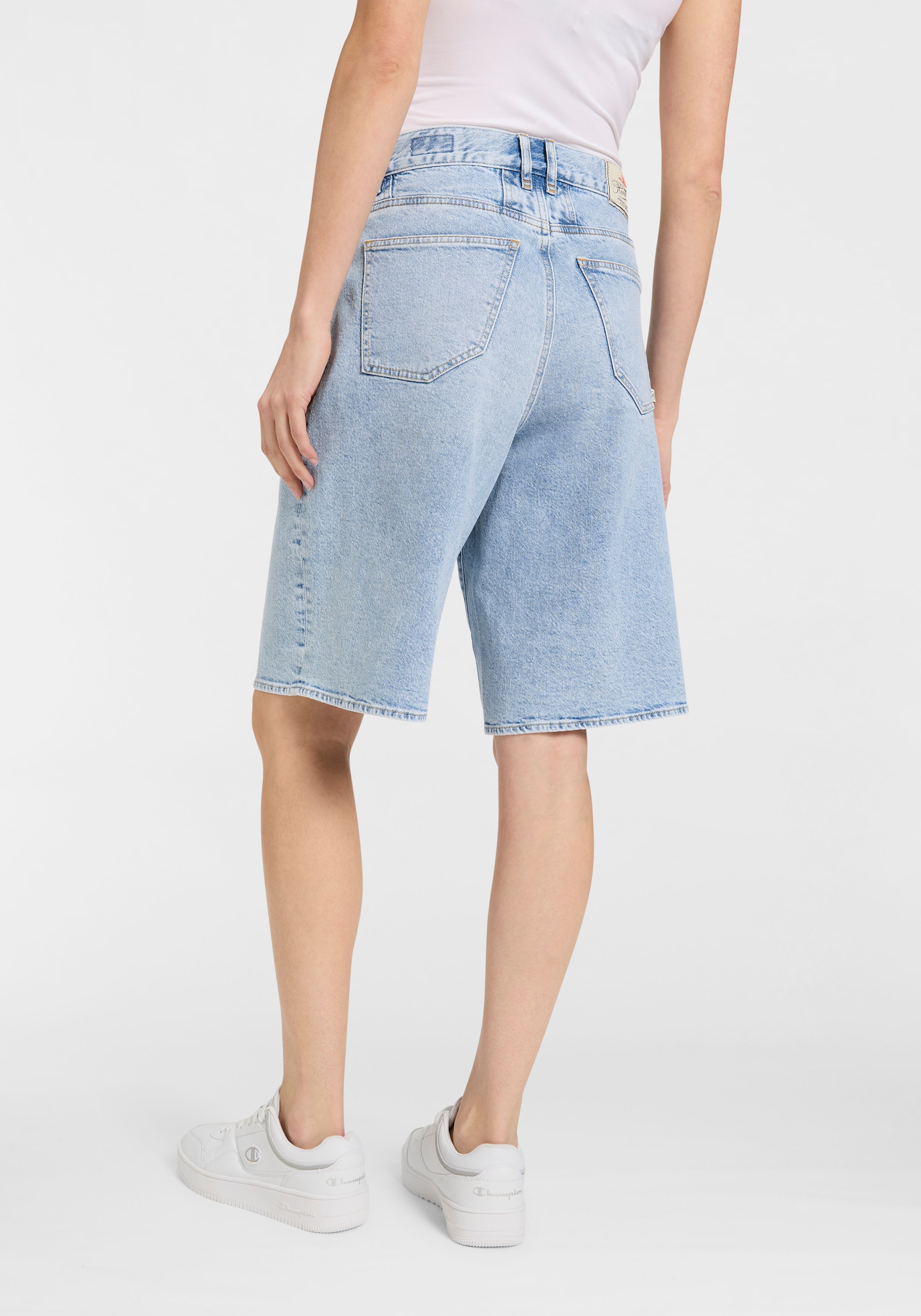 Herrlicher Jeansbermudas "Brooke Bermuda Denim", mit weitem Bein günstig online kaufen