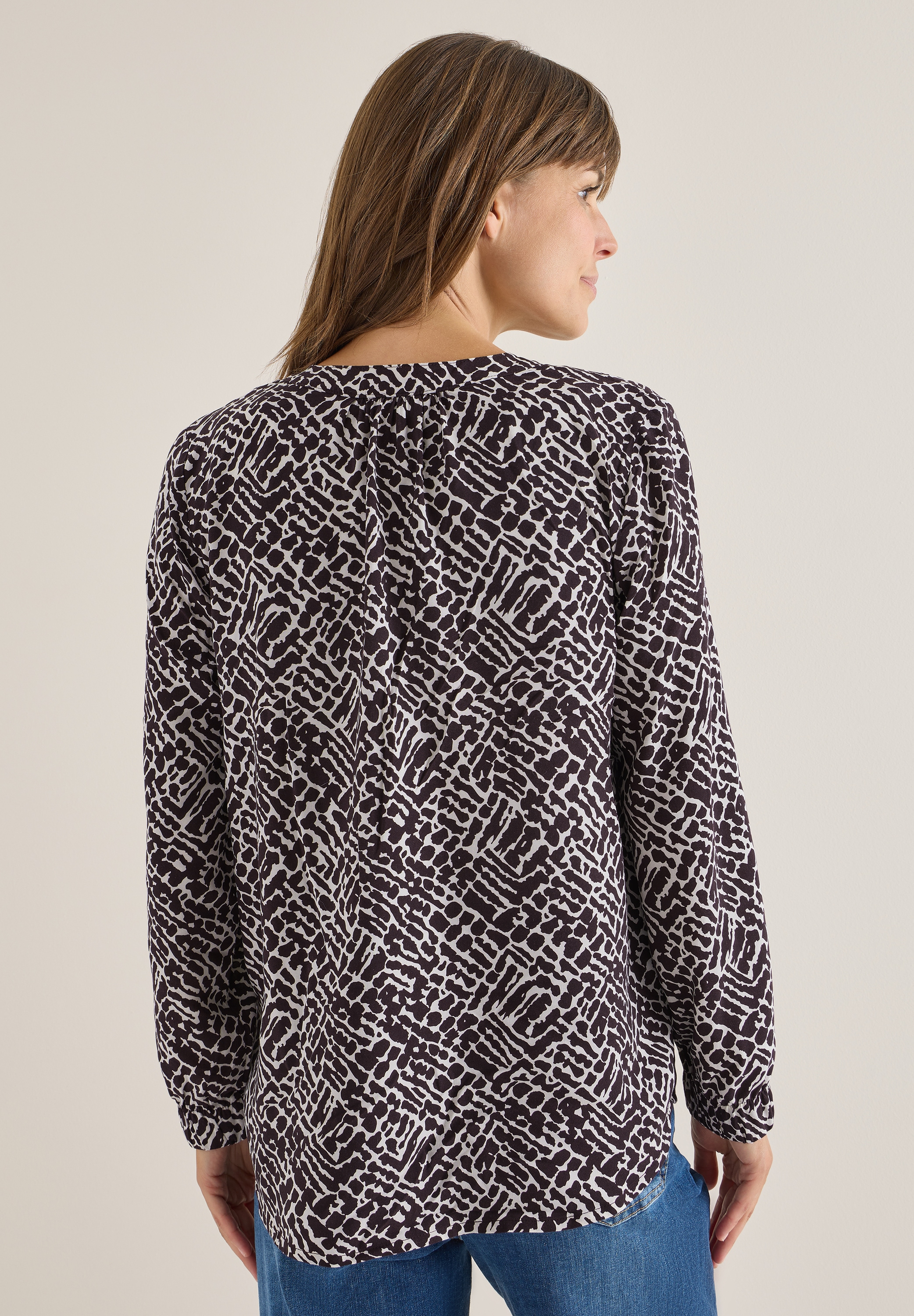 Cecil Langarmbluse mit grafischem Muster
