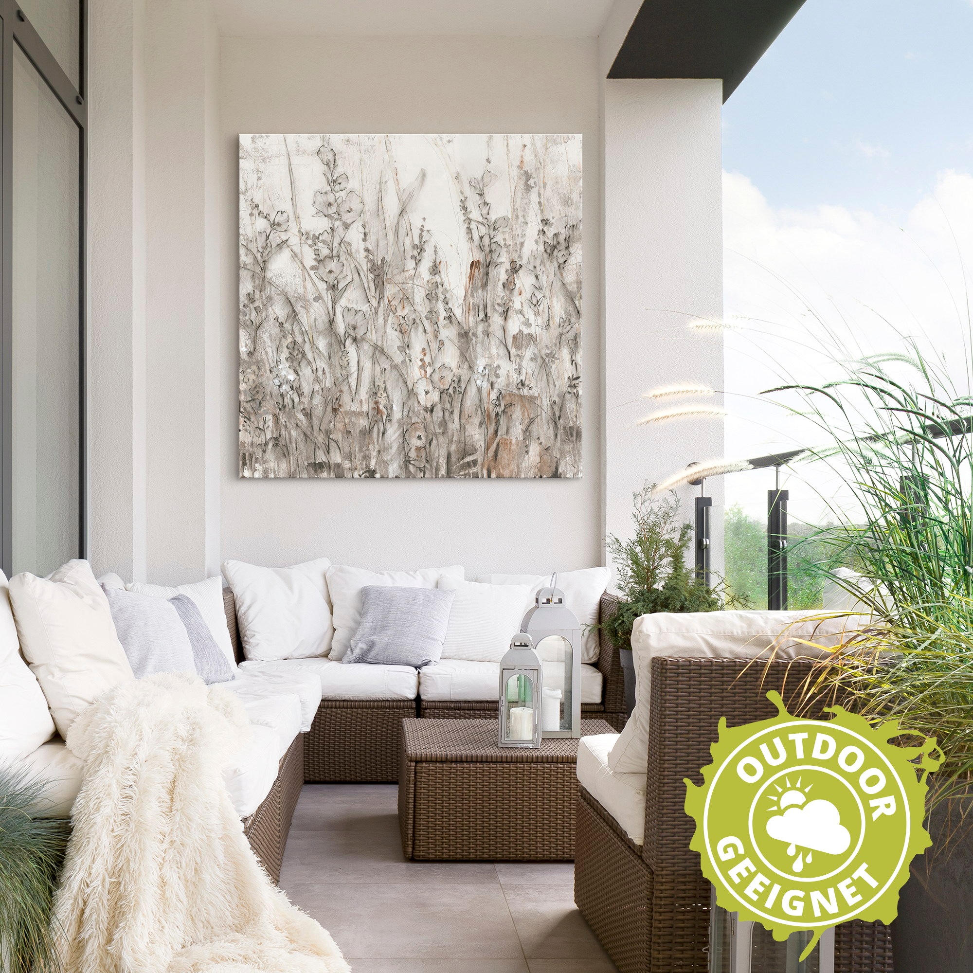 Artland Wandbild »Schatten II«, Blumenwiese, (1 St.), als Alubild, Outdoorbild, Leinwandbild in verschied. Größen