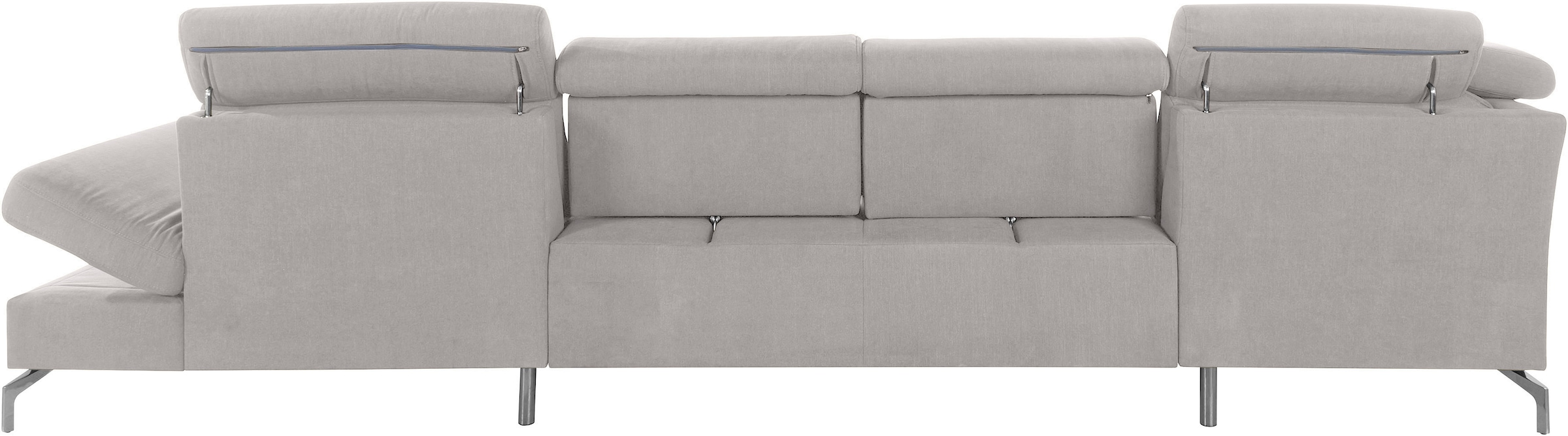 sit&more Wohnlandschaft »Brisbane U-Form« Fußhöhe 15 cm, inklusive Sitztiefen-, Armteil- und Kopfteilverstellung