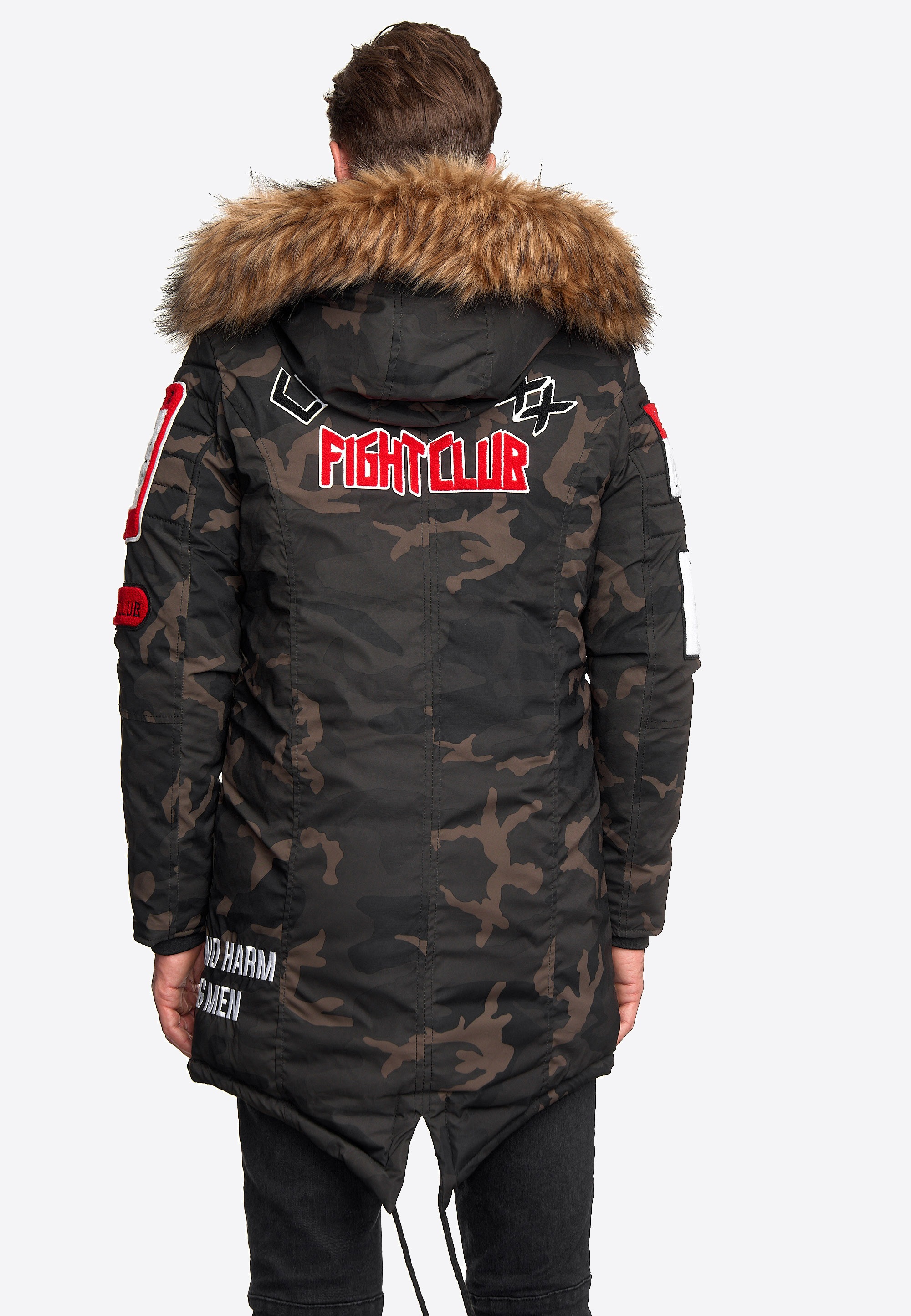 Cipo & Baxx Parka, mit coolen Patches