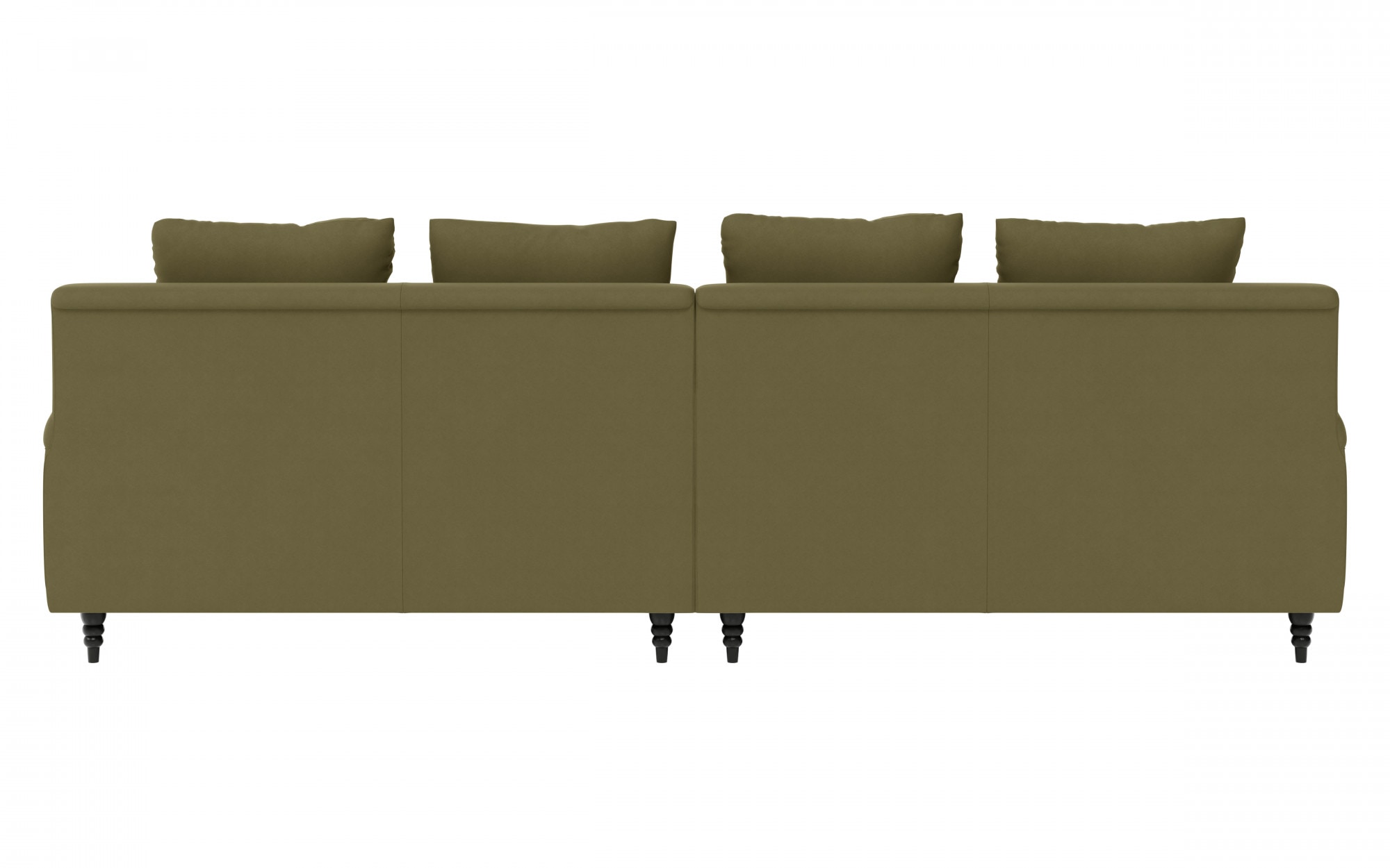 Home affaire Big-Sofa »NORIN«, zwei Fußarten: vorne - Rollen, hinten - Holzfüße