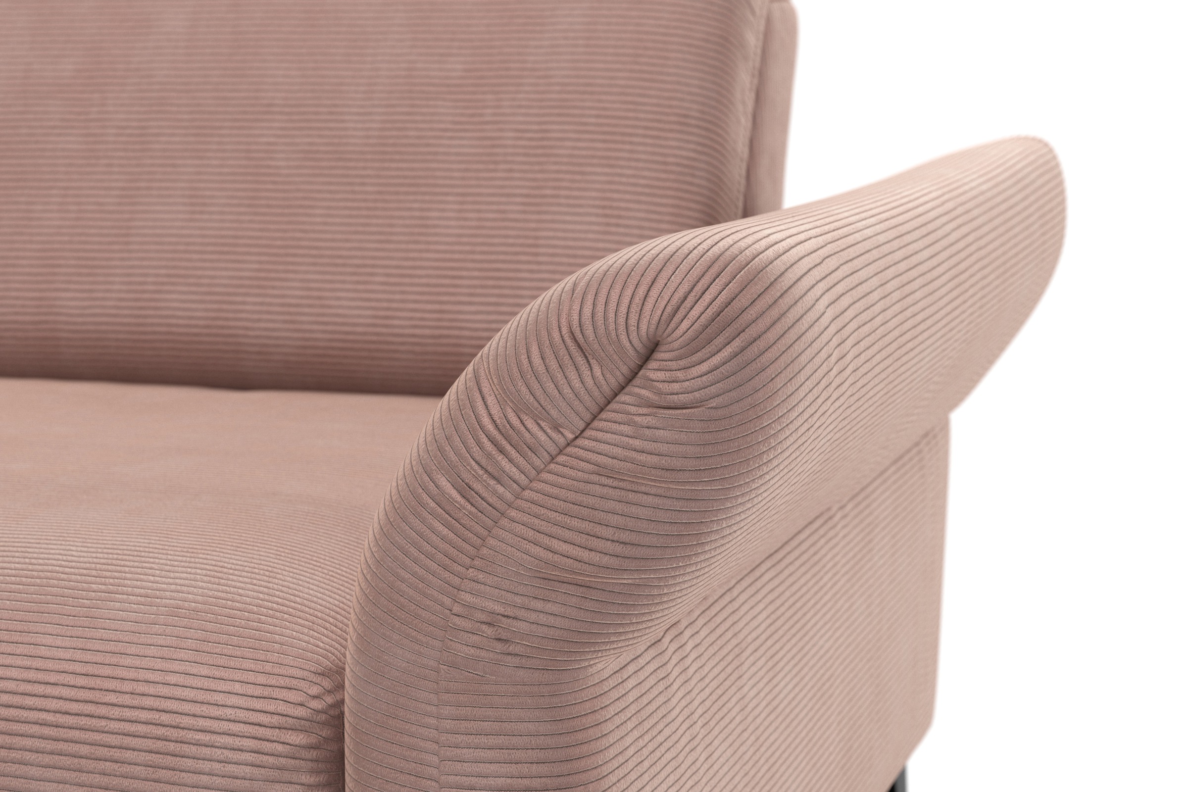 INOSIGN Ecksofa »Coco L-Form«, Sitztiefen-, Arm- und Kopfteilverstellung, Cord-Bezug, Fußhöhe 15 cm