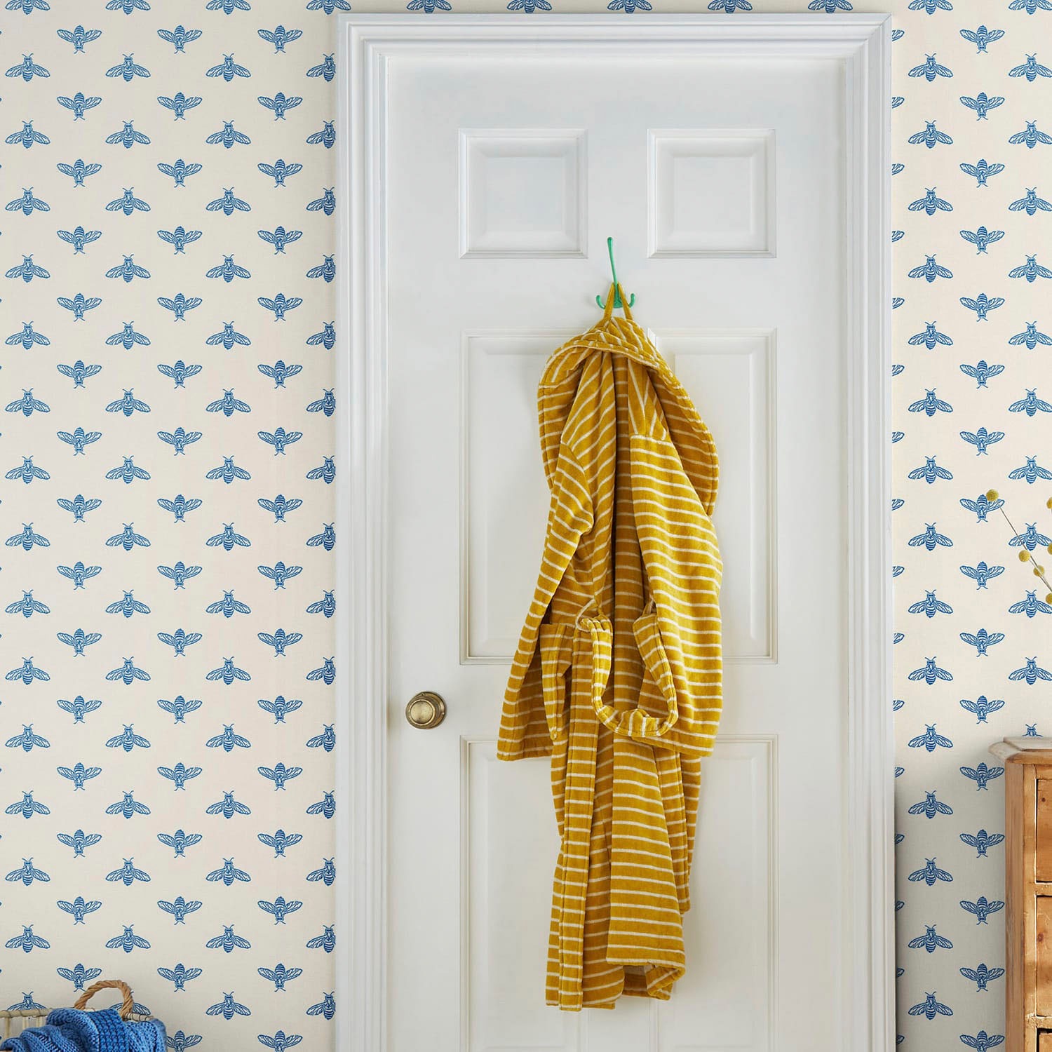 Joules Vliestapete »Block Print Bee«, animal print, animal print