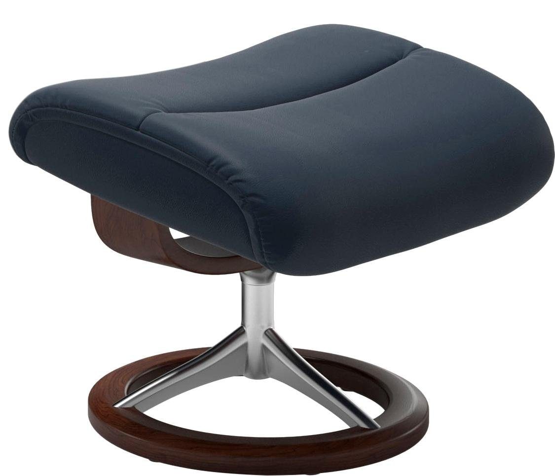 Stressless® Relaxsessel »View«, (Set, Relaxsessel mit Hocker), mit Signature Base, Größe S,Gestell Braun