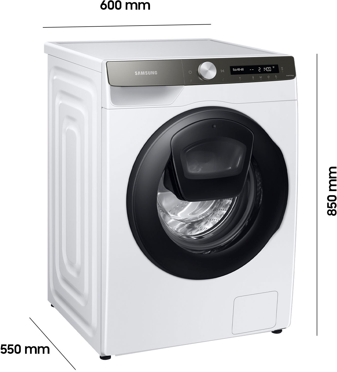 Samsung Waschmaschine »WW8ET554AAT«, 8 kg, 1400 U/min, AddWash™